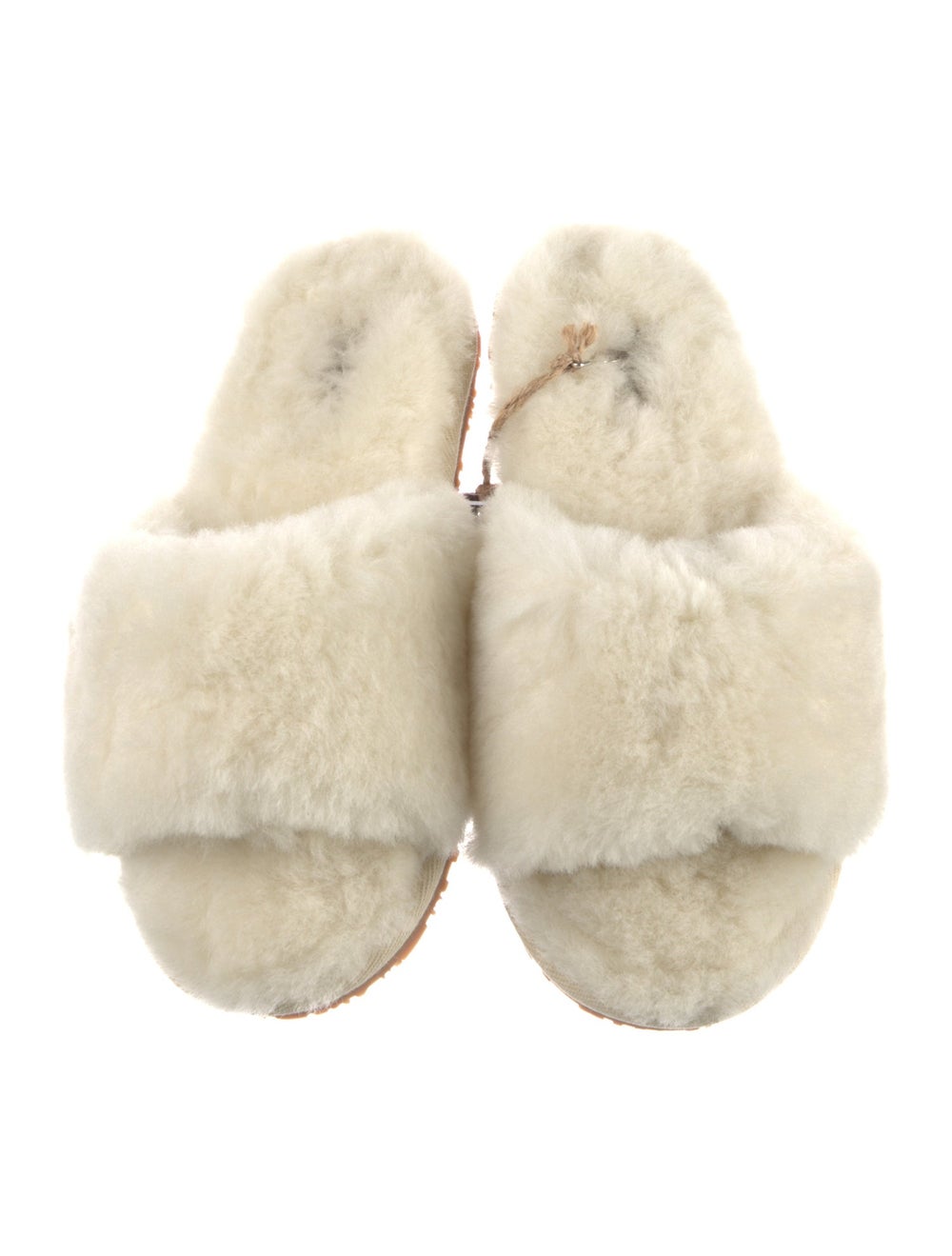 Mou Shearling Slides Neutrals - image 3