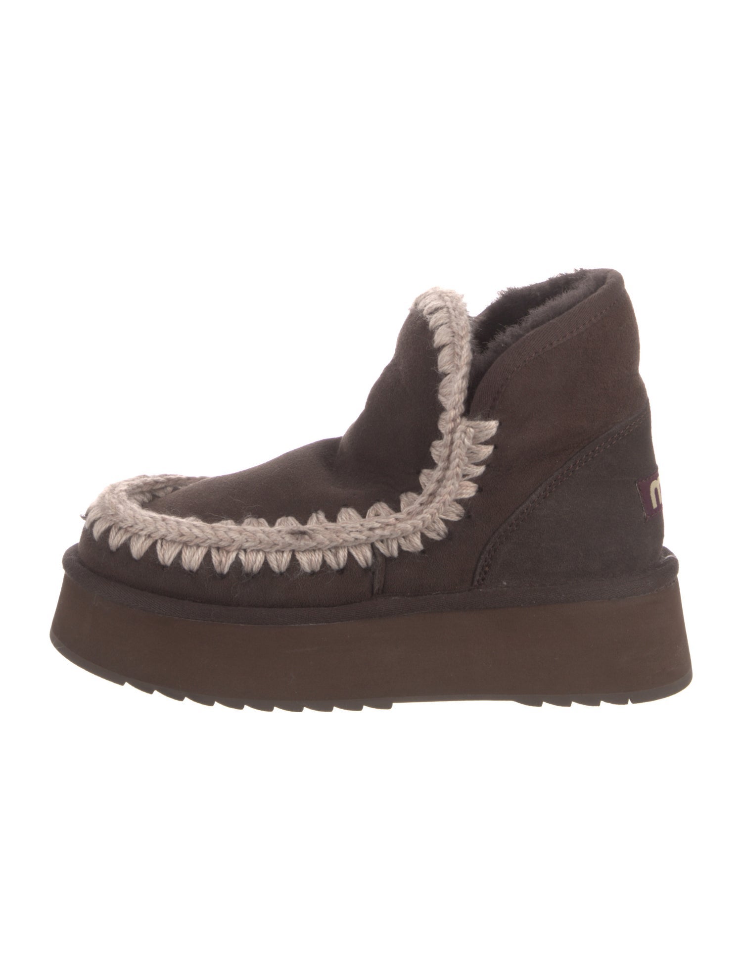 Mou Suede Lace-Up Boots