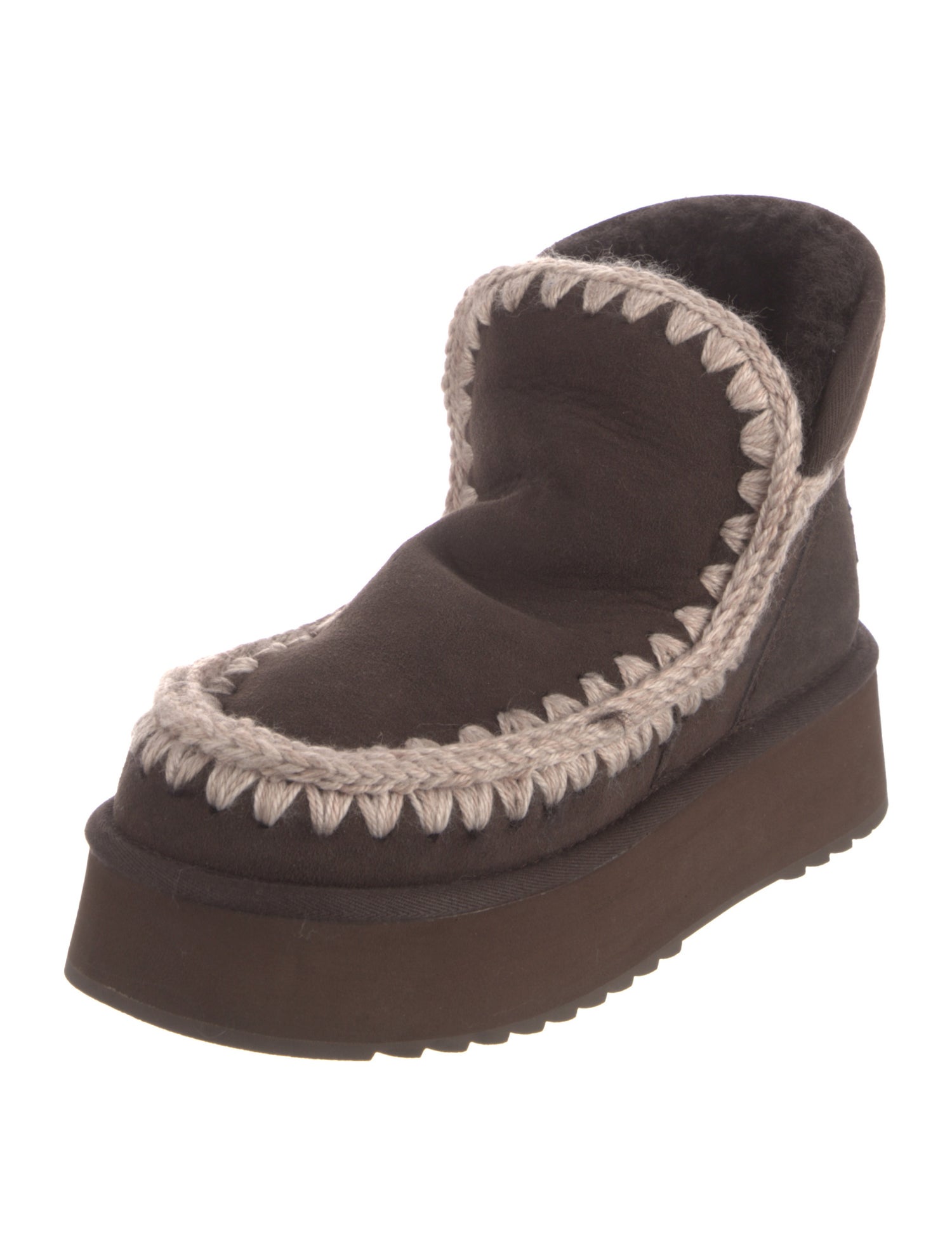 Mou Suede Lace-Up Boots