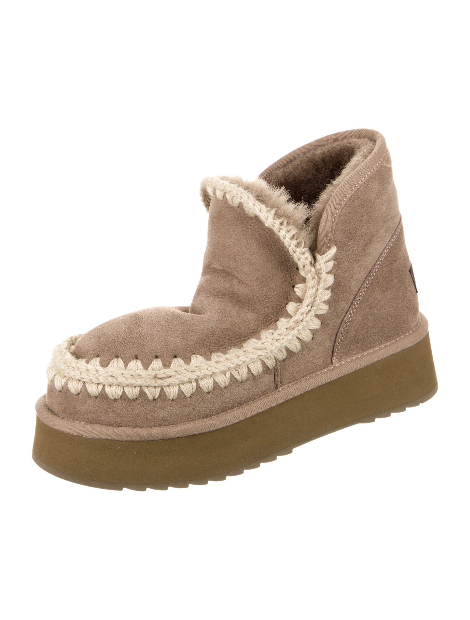 Mou Calfskin Braided Accents Boots