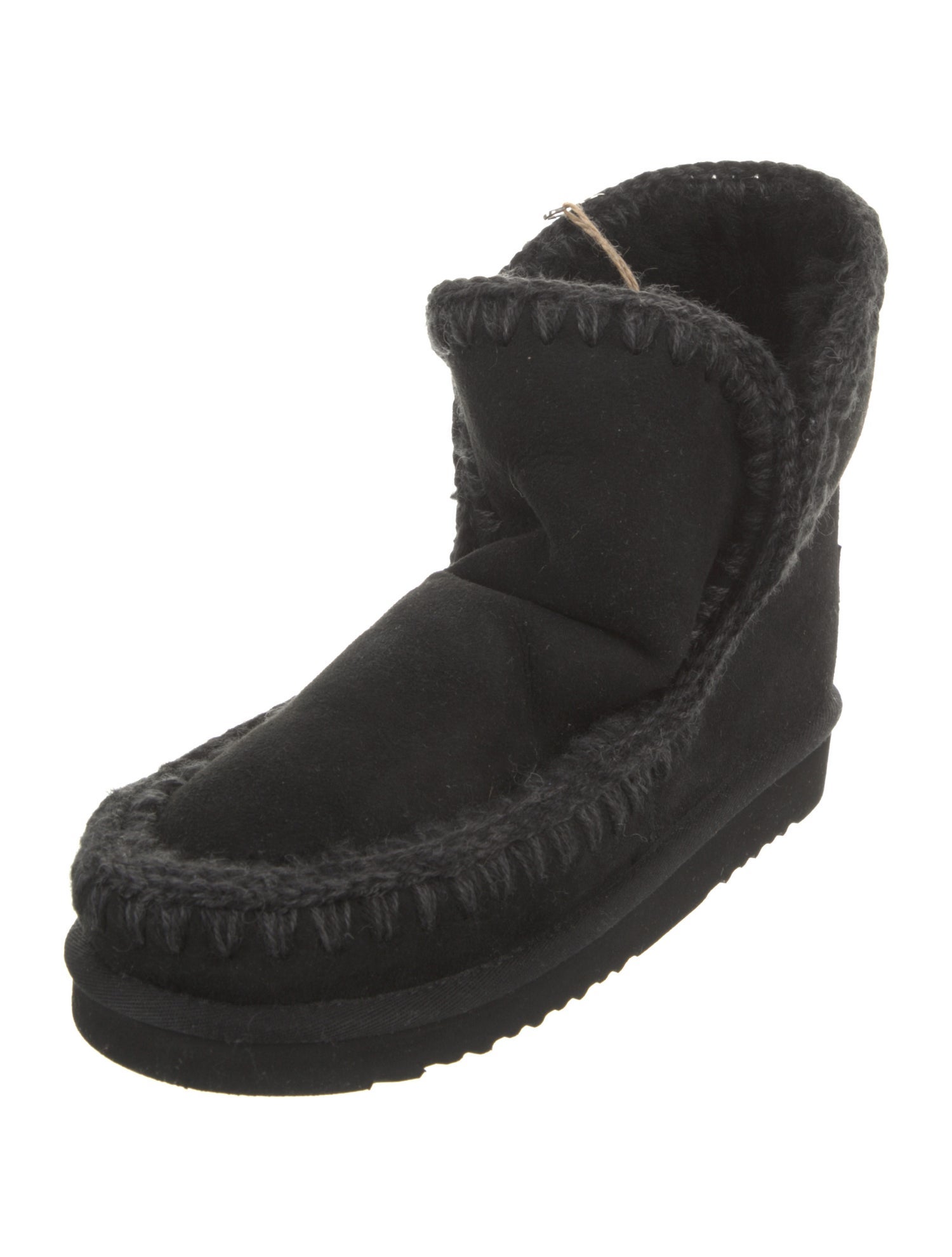 Mou Suede Fur Trim Boots