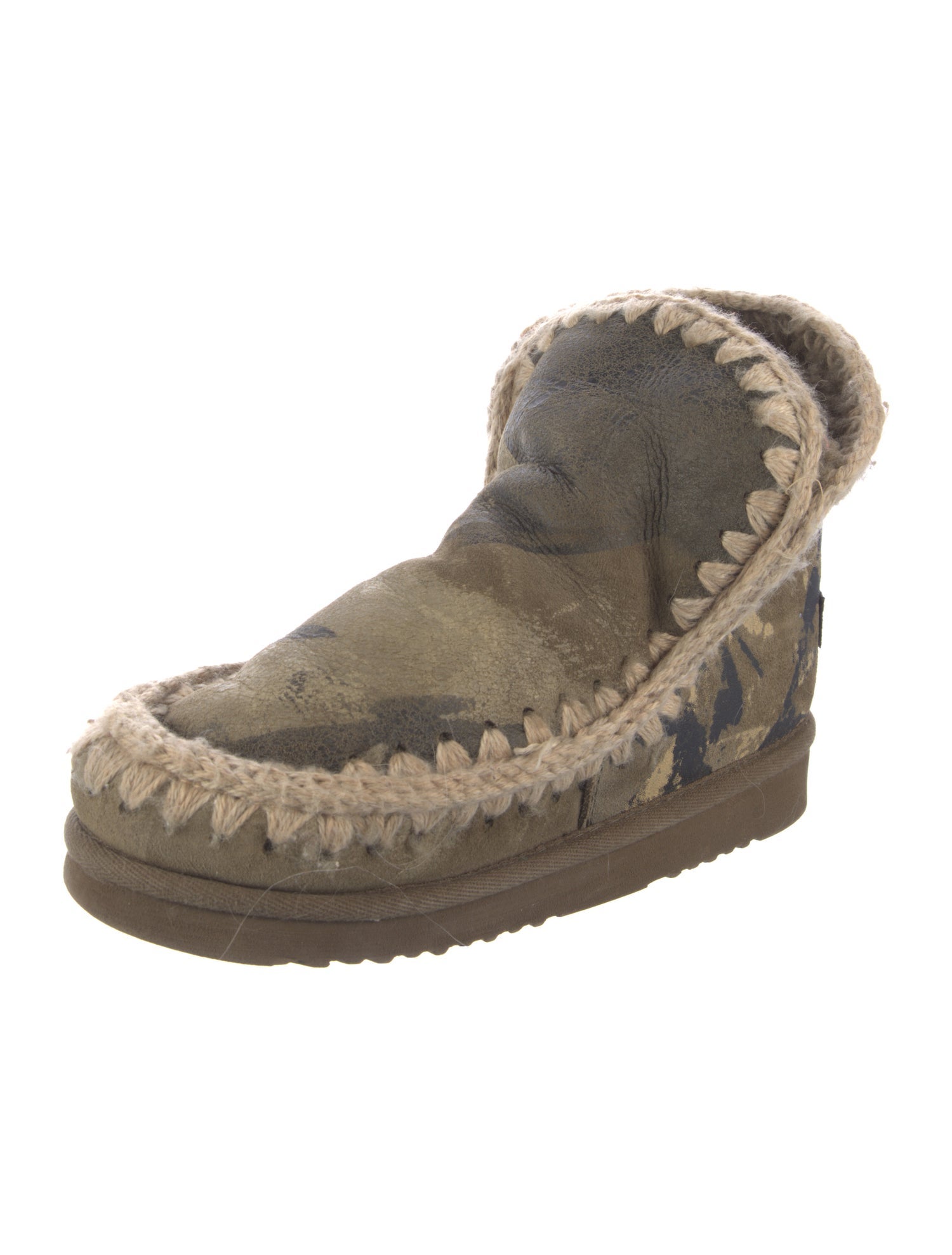 Mou Suede Printed Boots