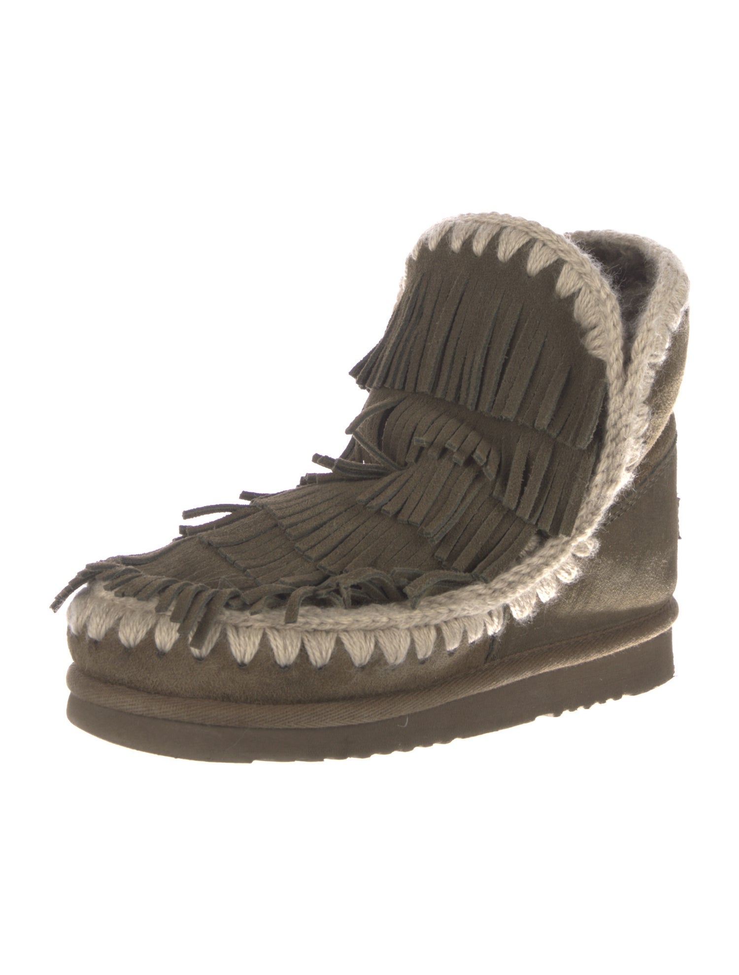 Mou Suede Lace-Up Boots