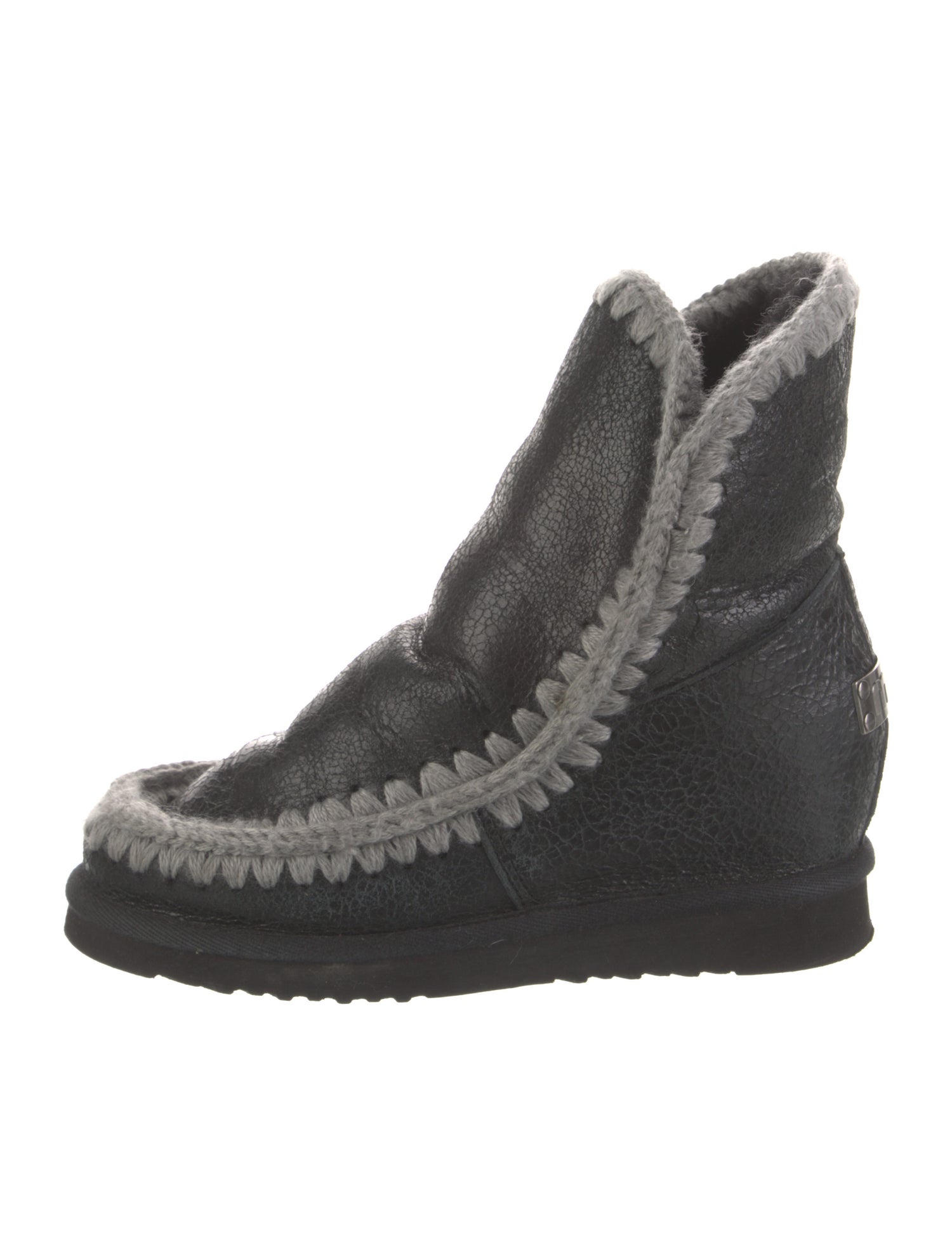 Mou Leather Combat Boots