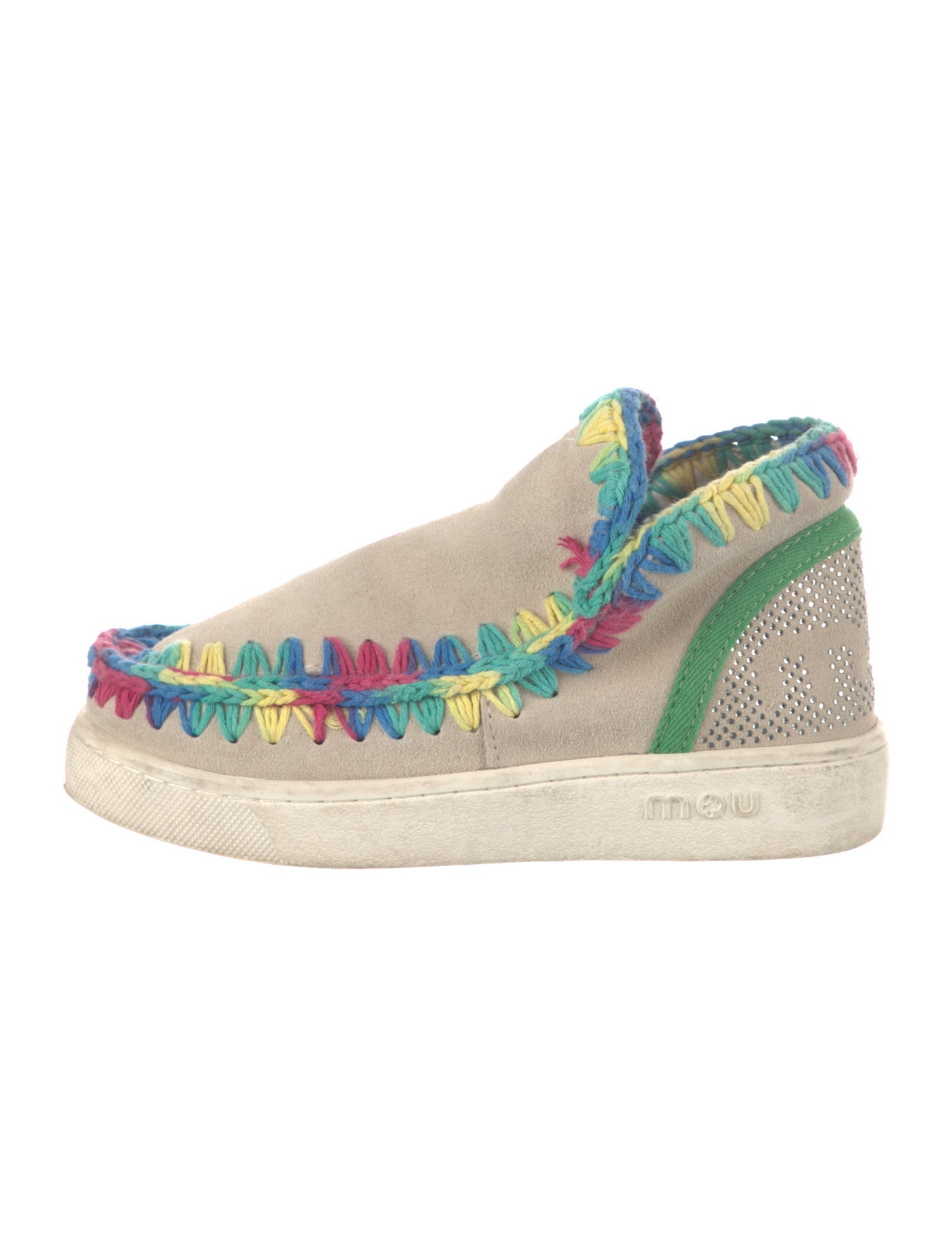 Mou Suede Patterned Boots