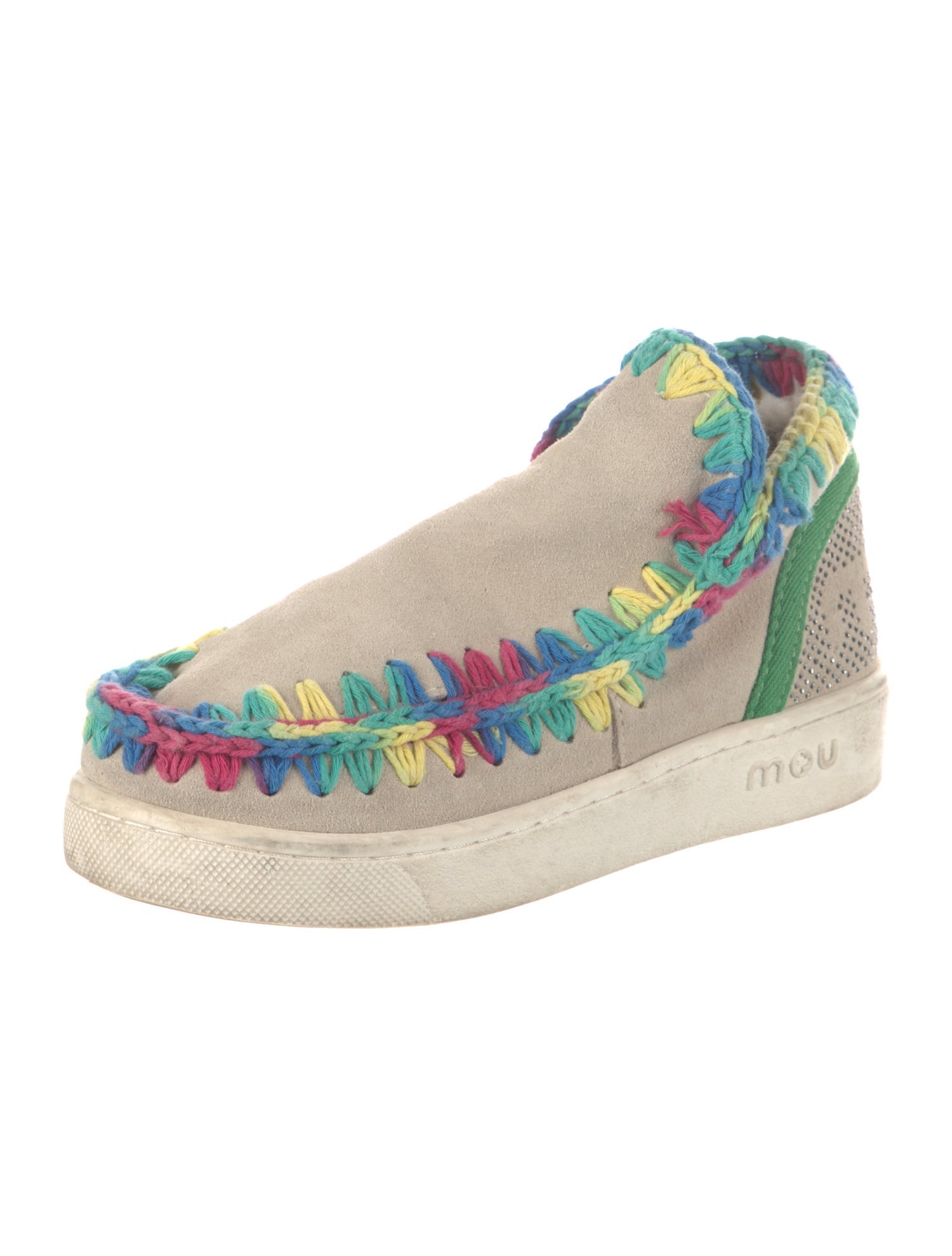 Mou Suede Patterned Boots