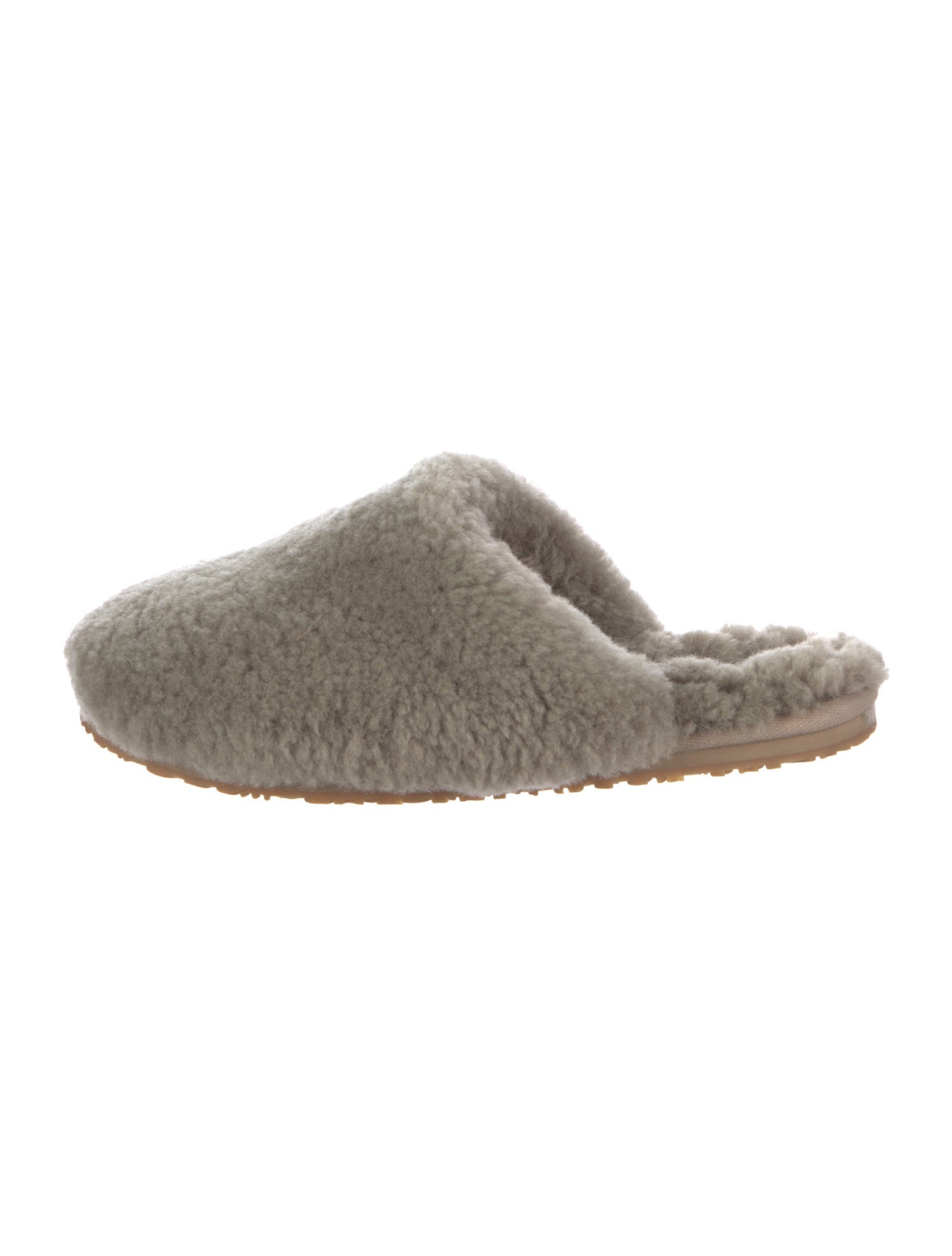 Mou Shearling Fur Trim Mules