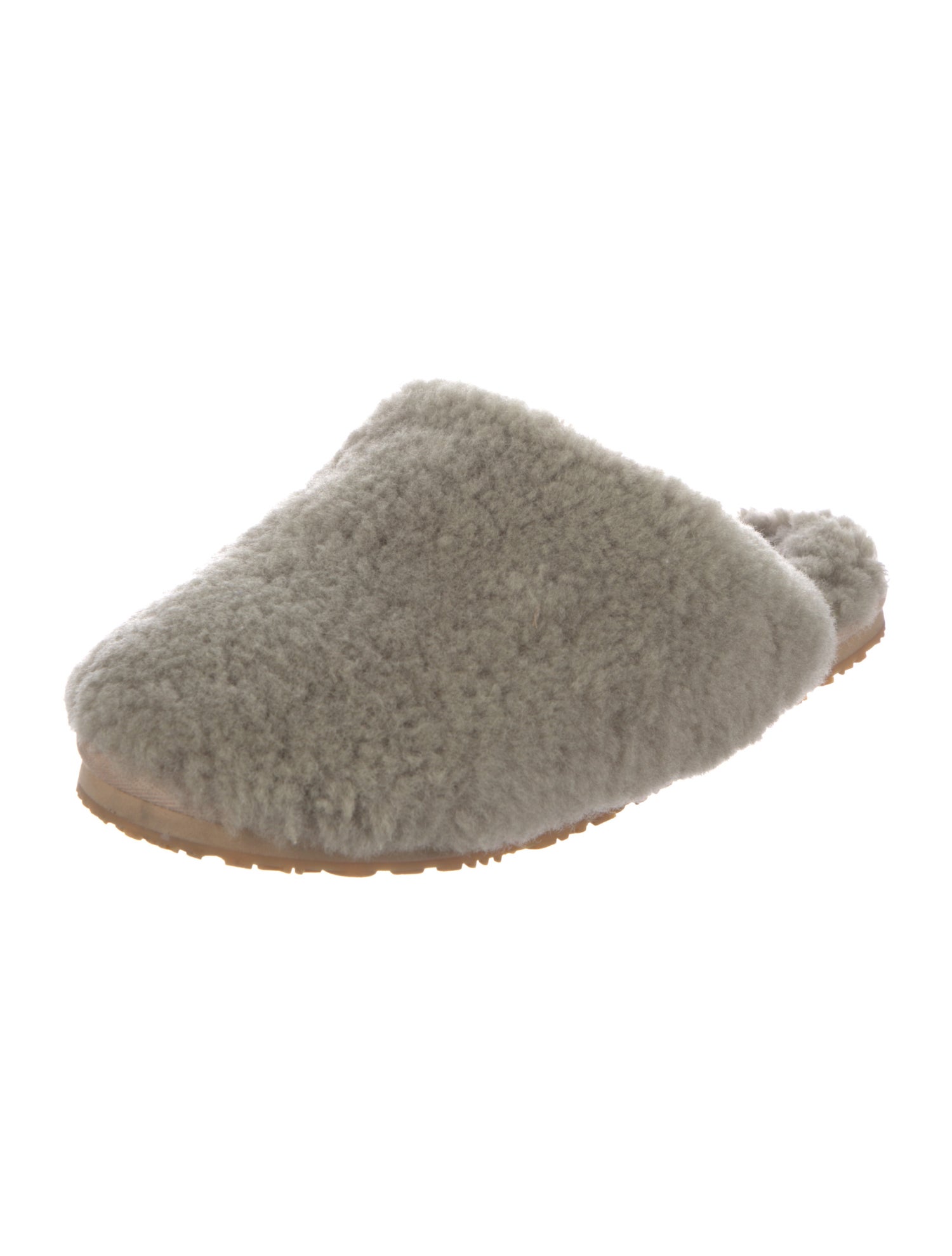 Mou Shearling Fur Trim Mules