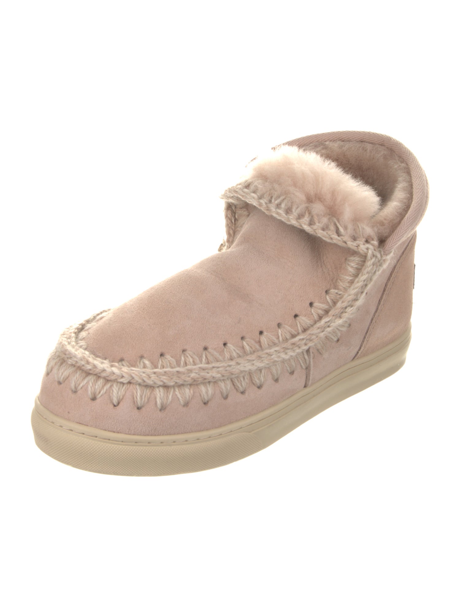 Mou Suede Crochet Trim Sneakers