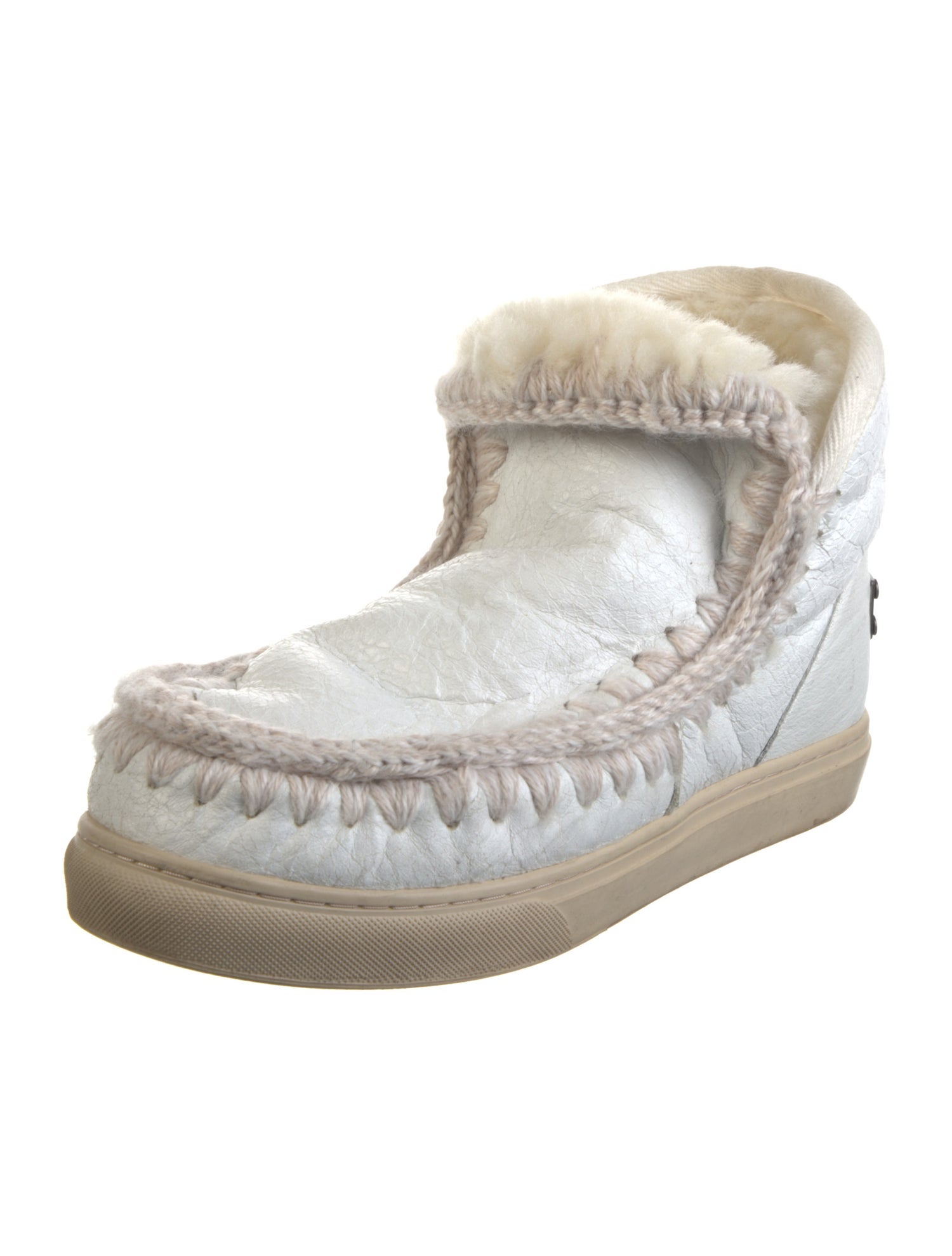 Mou Leather Lace-Up Boots