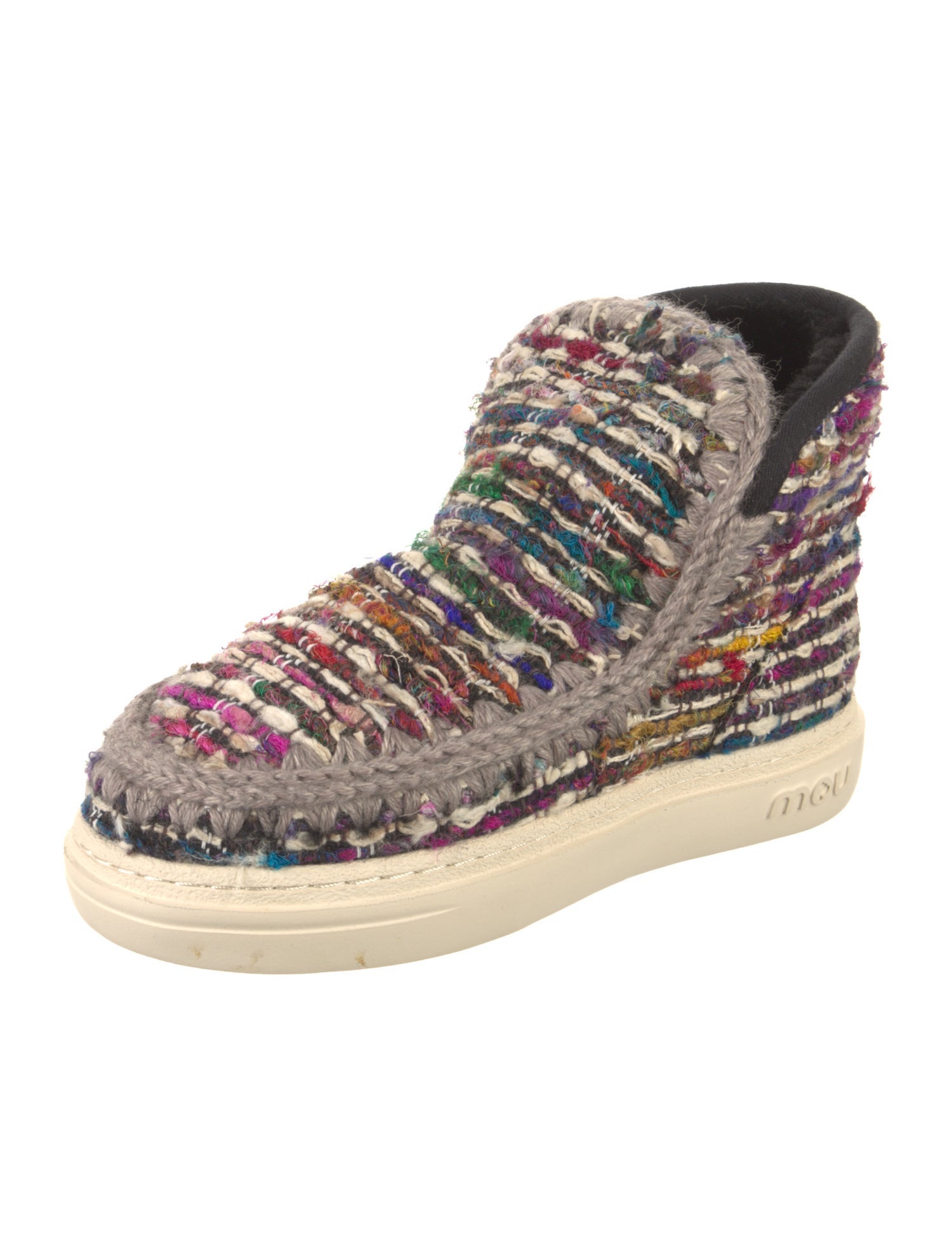 Mou Animal Print Lace-Up Boots