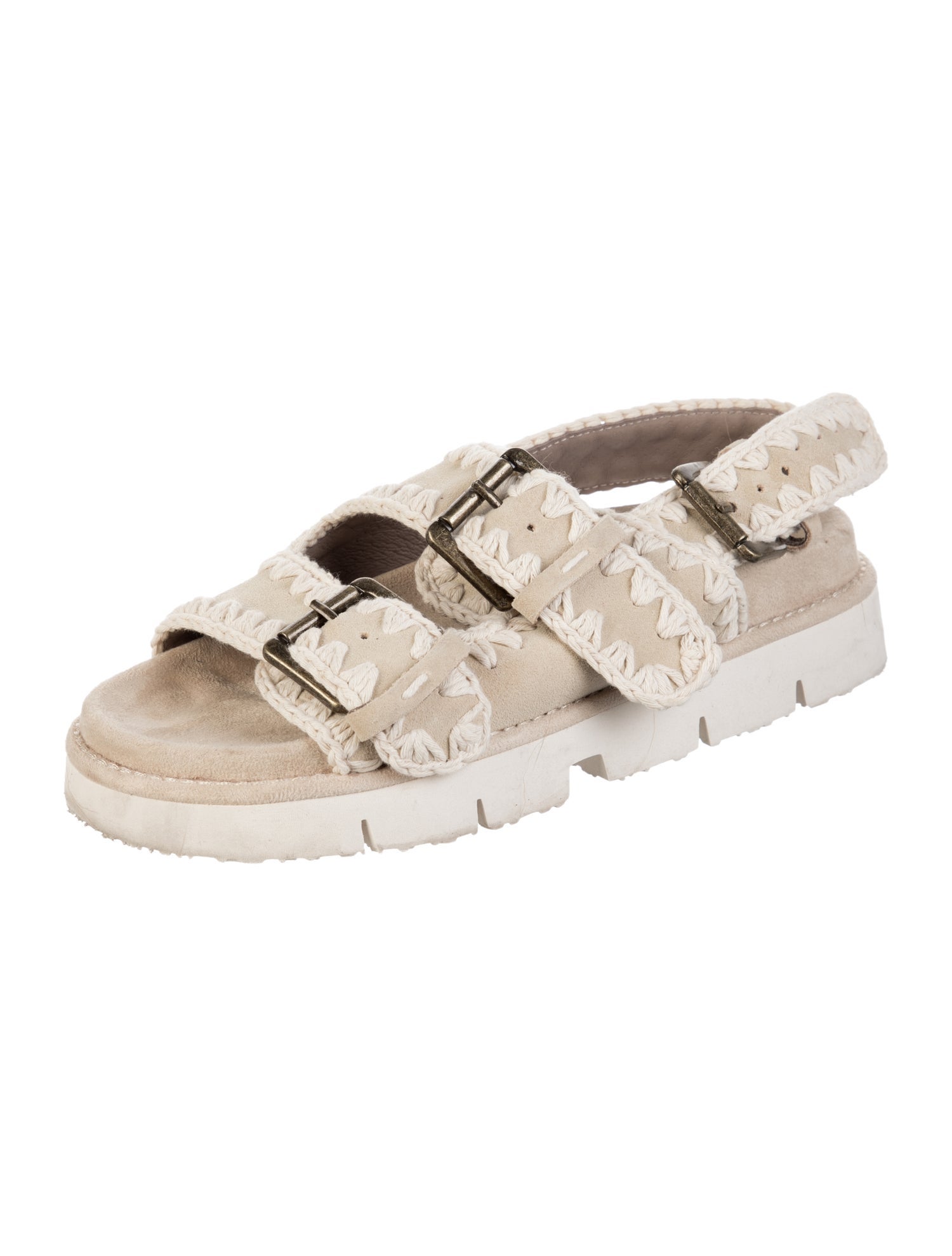 Mou Suede Slingback Sandals