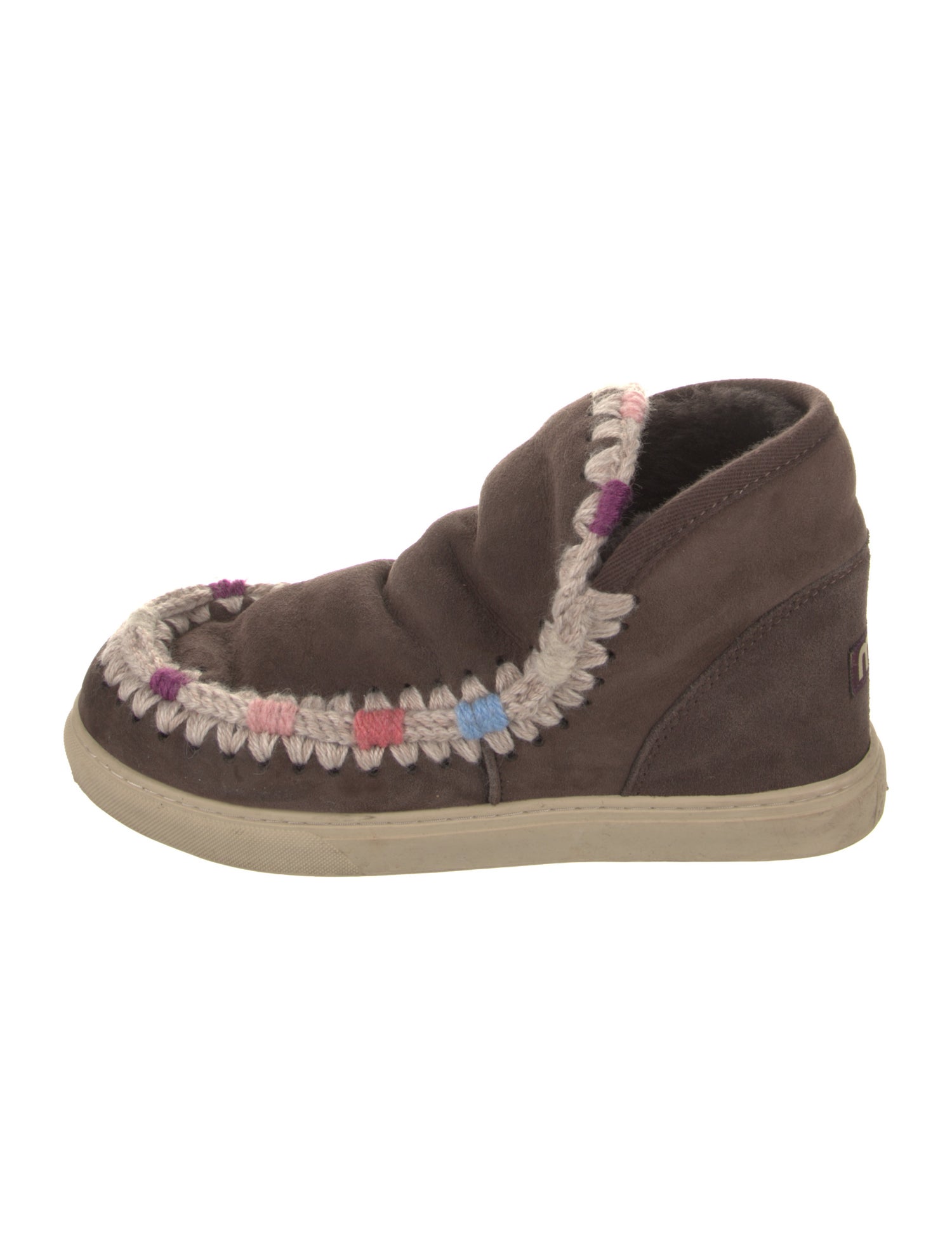 Mou Suede Printed Lace-Up Boots