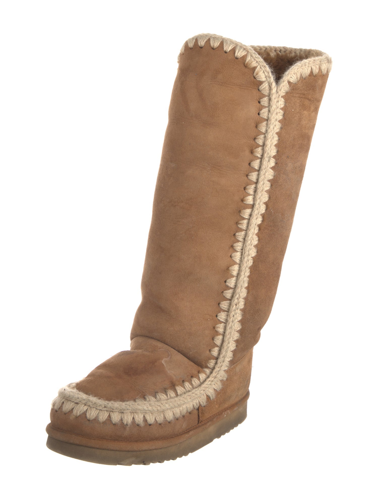 Mou Suede Riding Boots