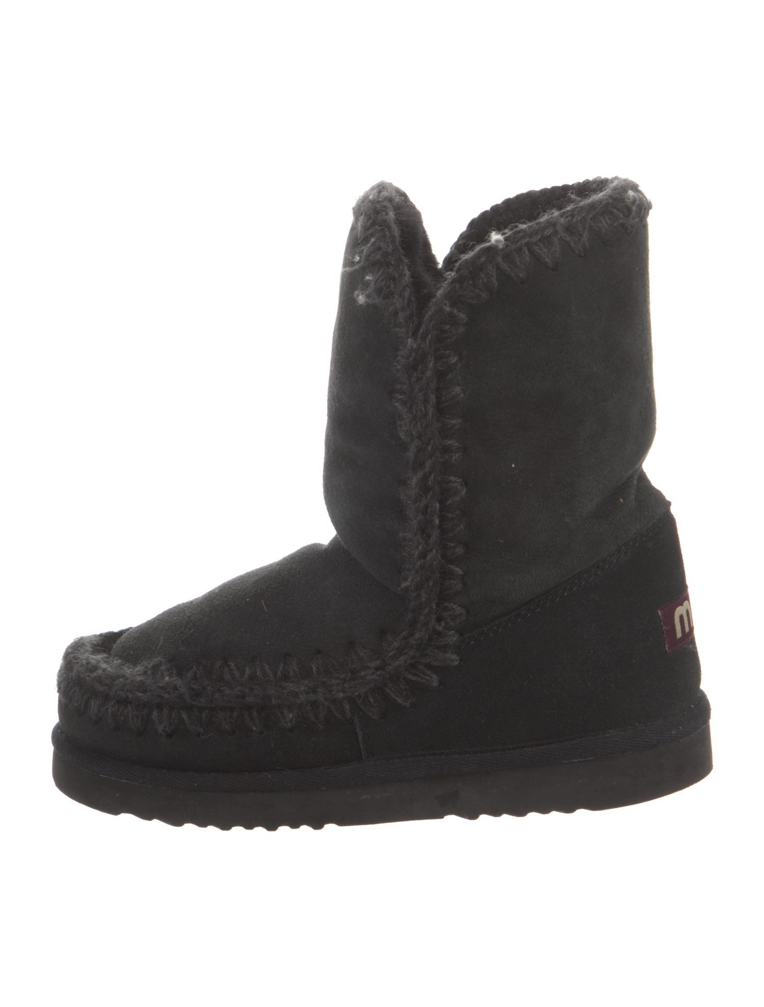 Mou Suede Fur Trim Boots