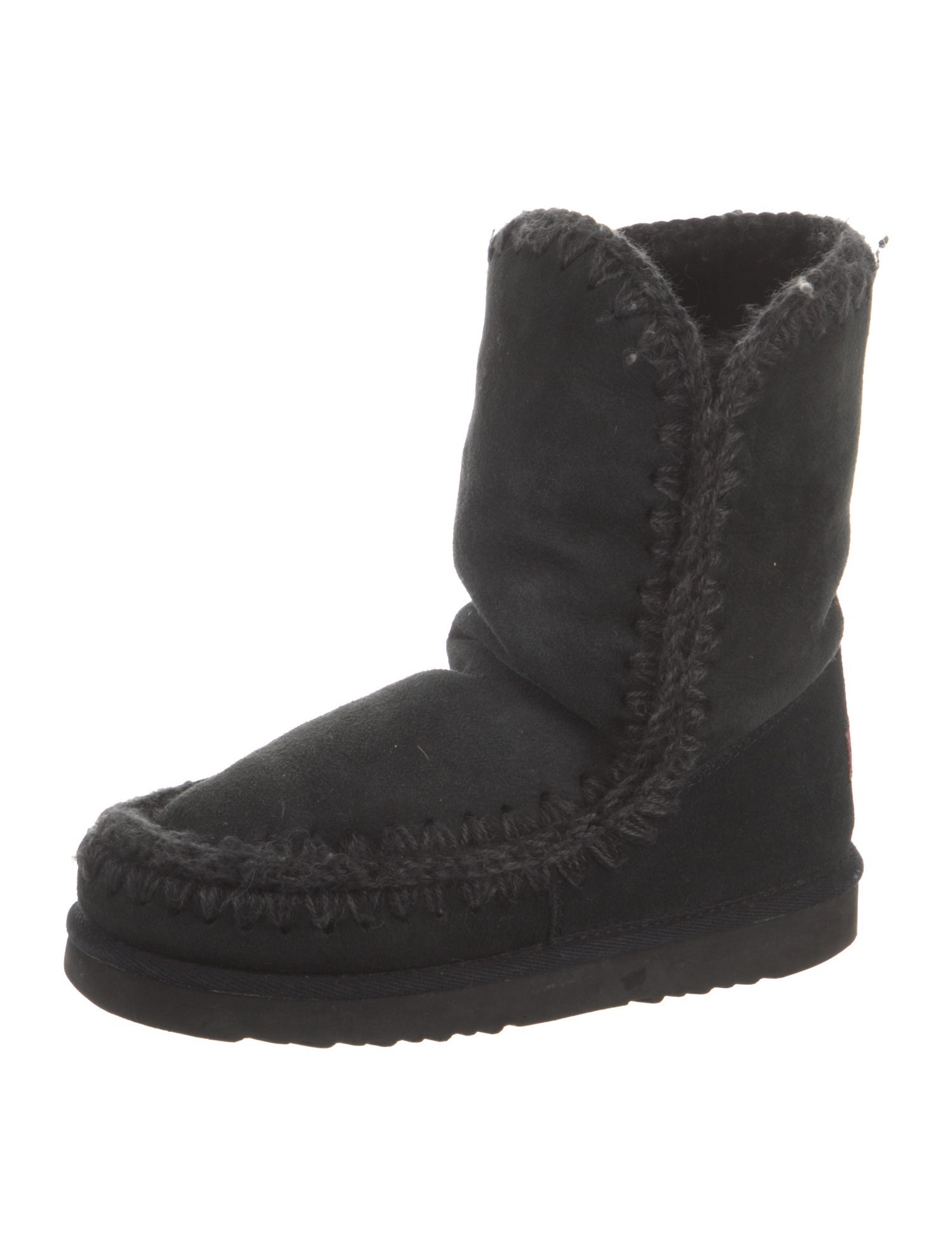 Mou Suede Fur Trim Boots