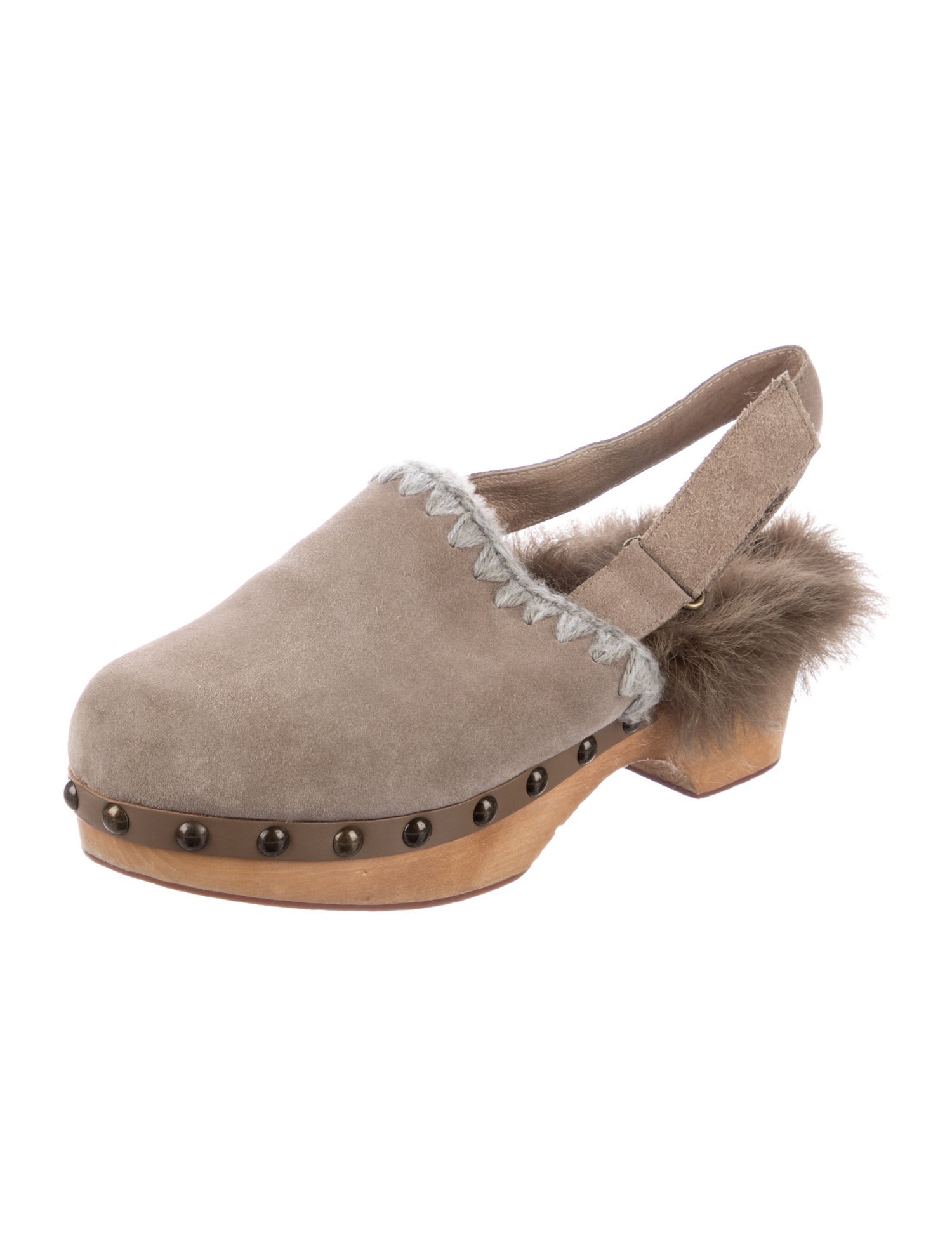 Mou Suede Slingback Flats