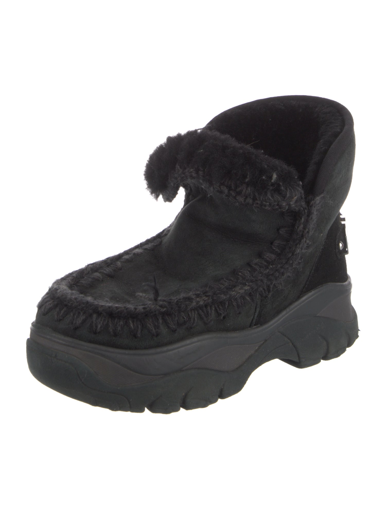 Mou Suede Lace-Up Boots