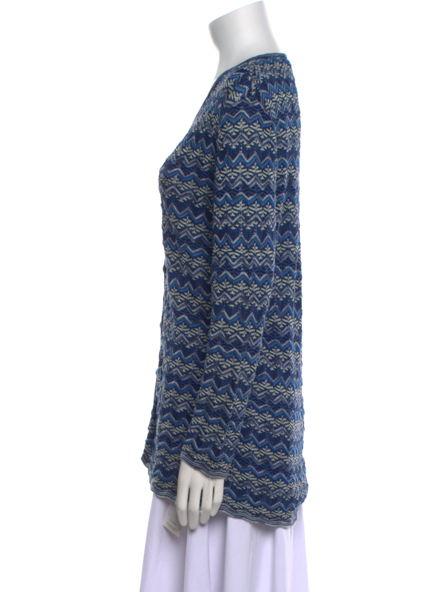 Missoni Sport Striped V-Neck Sweater