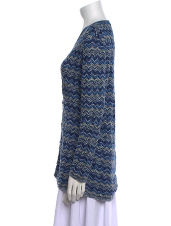 Missoni Sport Striped V-Neck Sweater