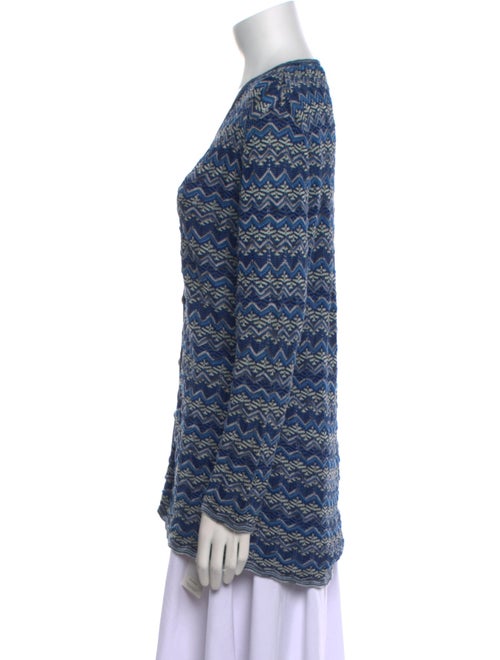 Missoni Sport Striped V-Neck Sweater