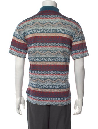 Missoni Sport Printed Collar Polo Shirt