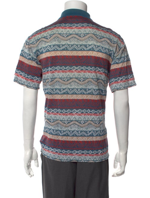Missoni Sport Printed Collar Polo Shirt