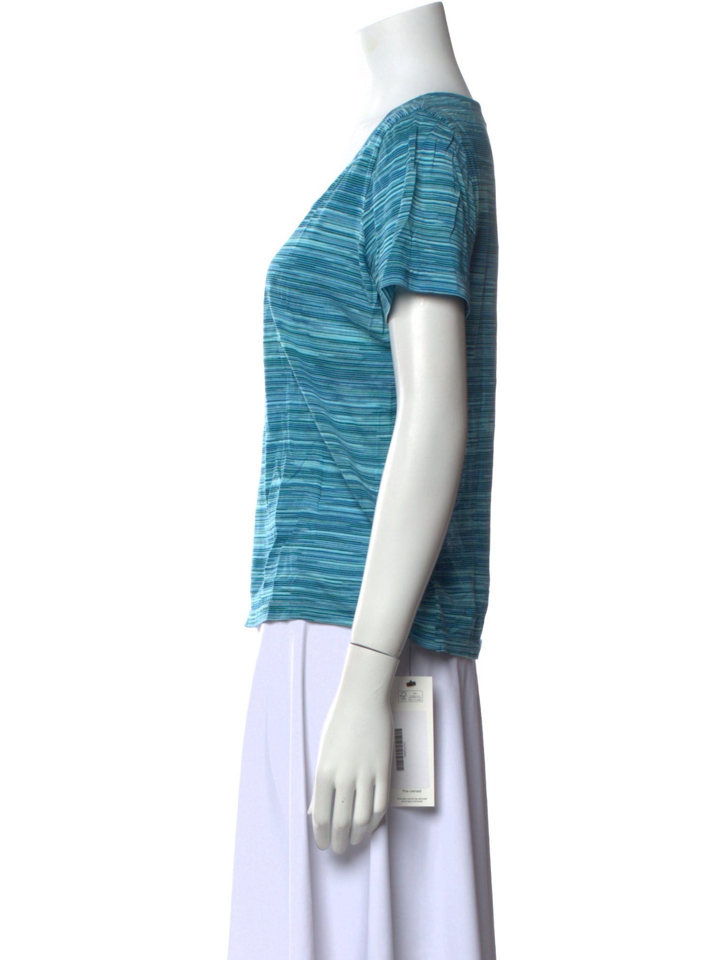 Missoni Sport Striped Scoop Neck T-Shirt