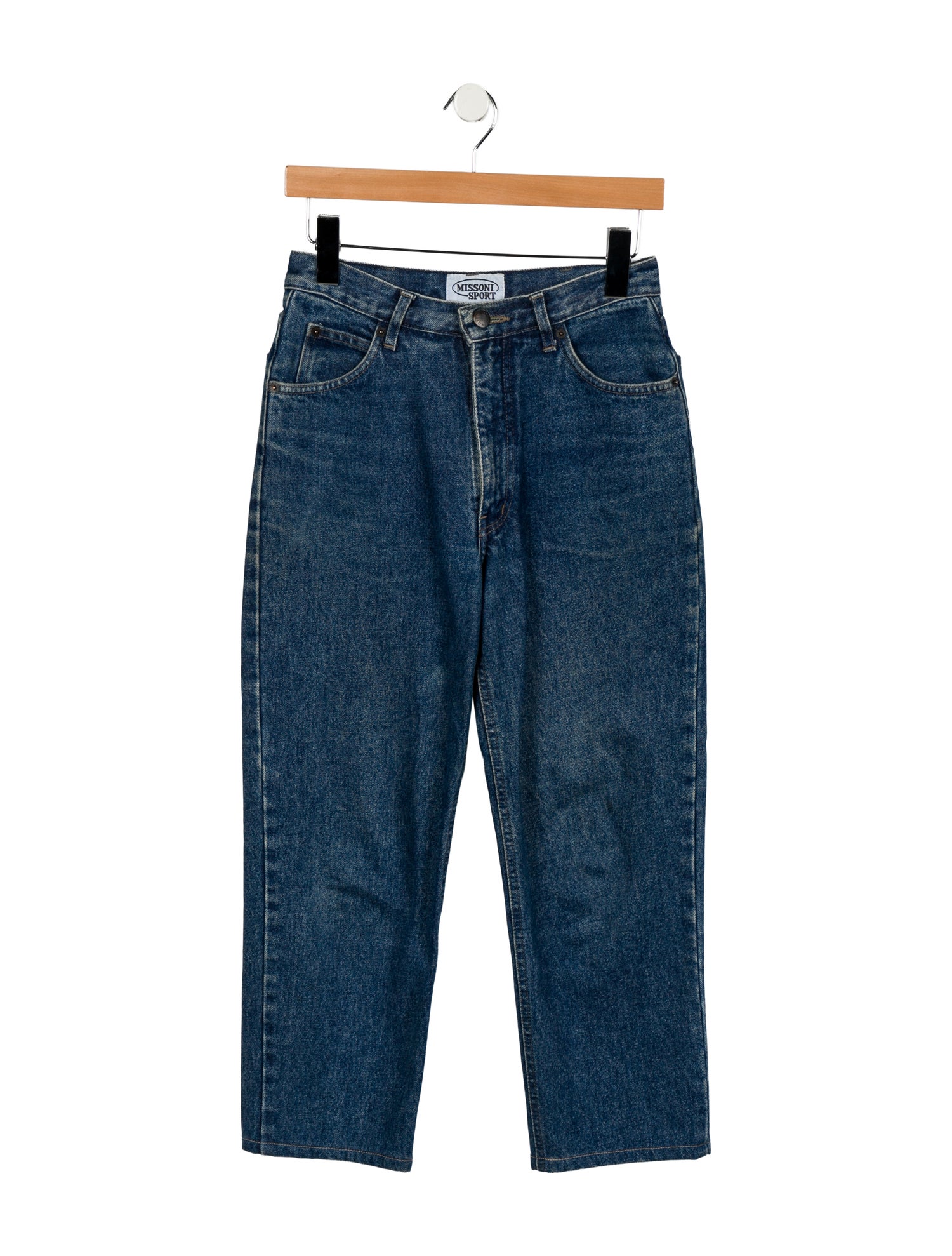 Missoni Sport Mid-Rise Straight Leg Jeans