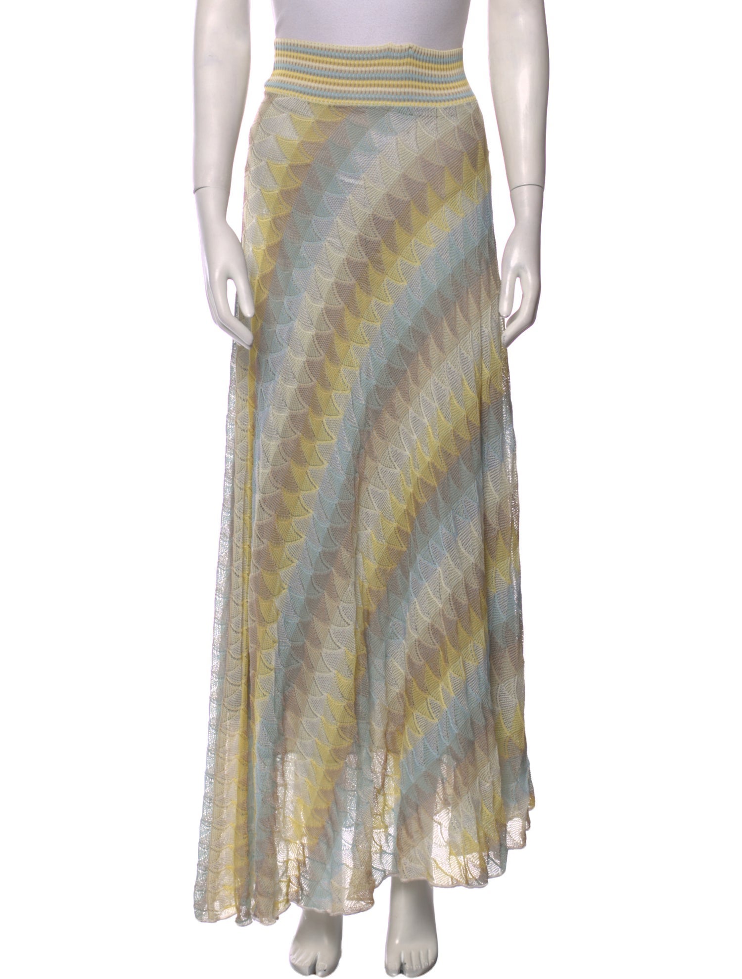 Missoni Sport Striped Long Skirt