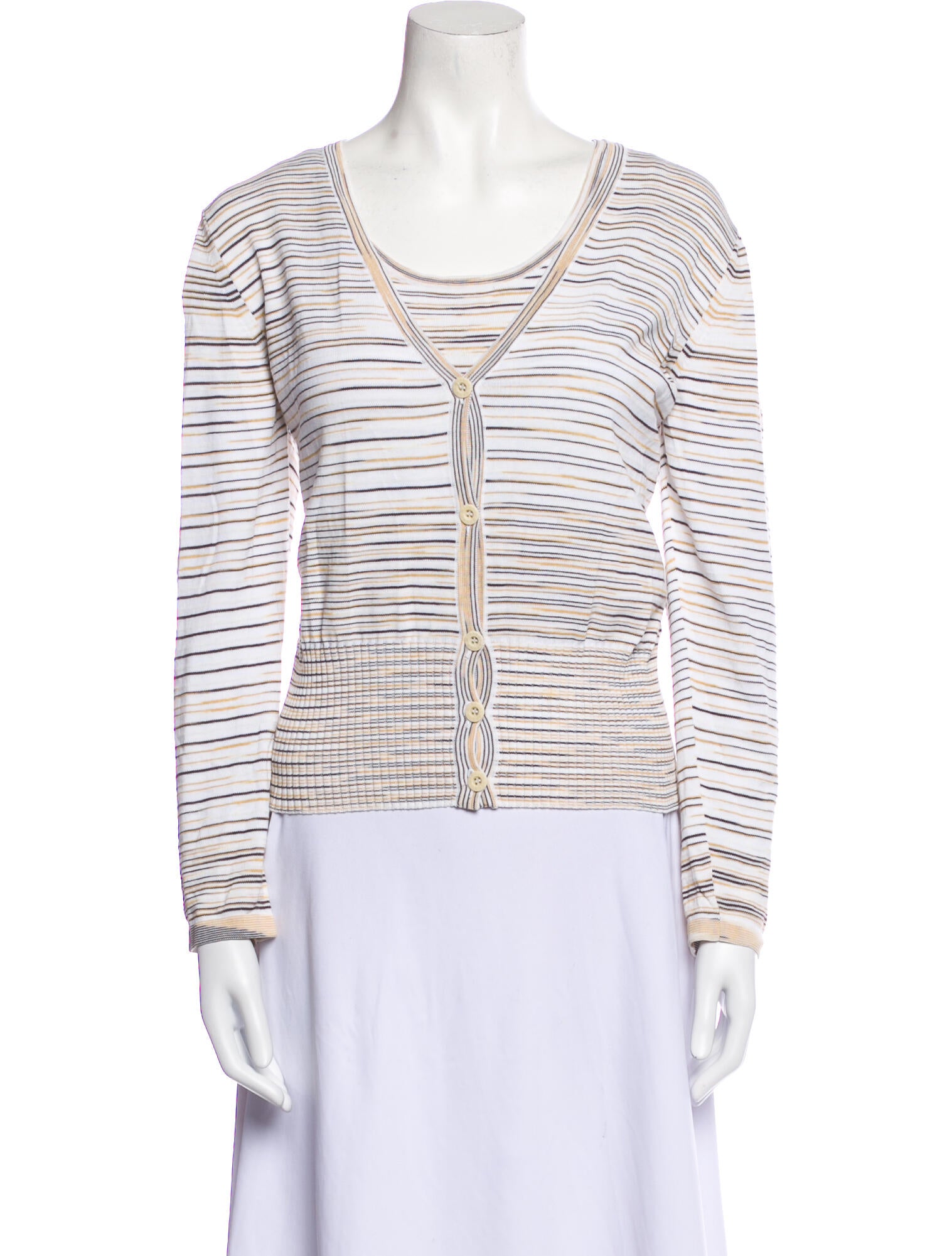 Missoni Sport Striped Scoop Neck Sweater