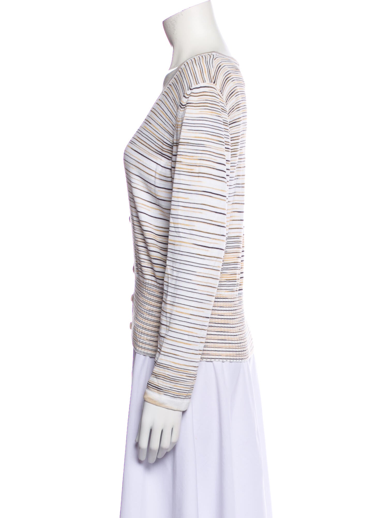 Missoni Sport Striped Scoop Neck Sweater