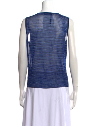 Missoni Sport Striped Scoop Neck Top