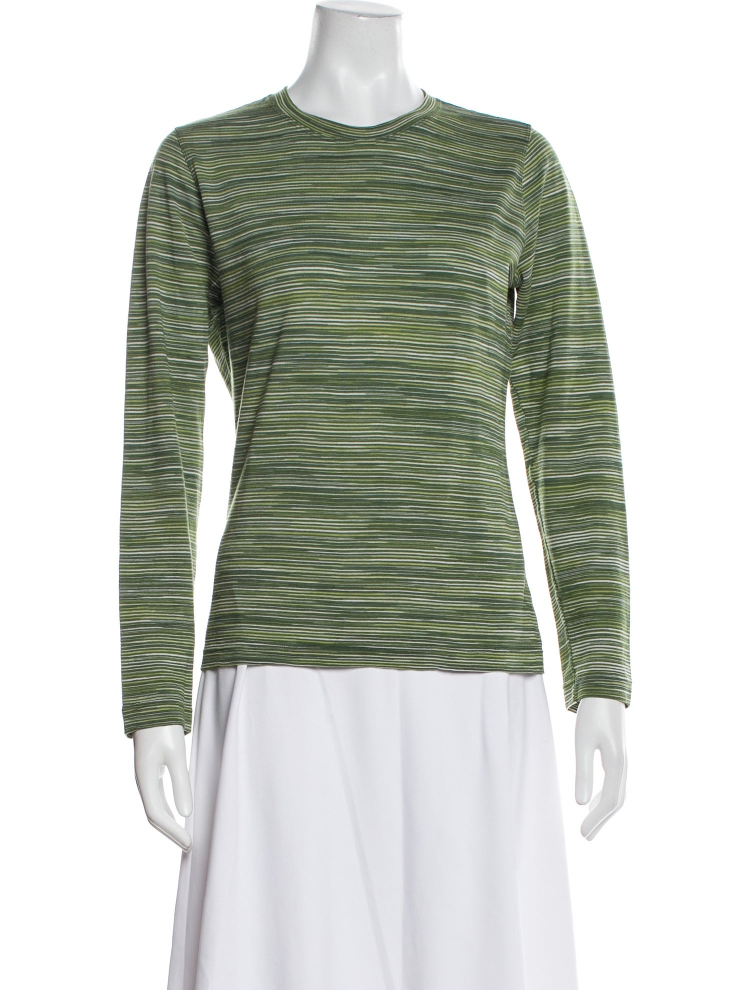 Missoni Sport Striped Crew Neck Sweatshirt
