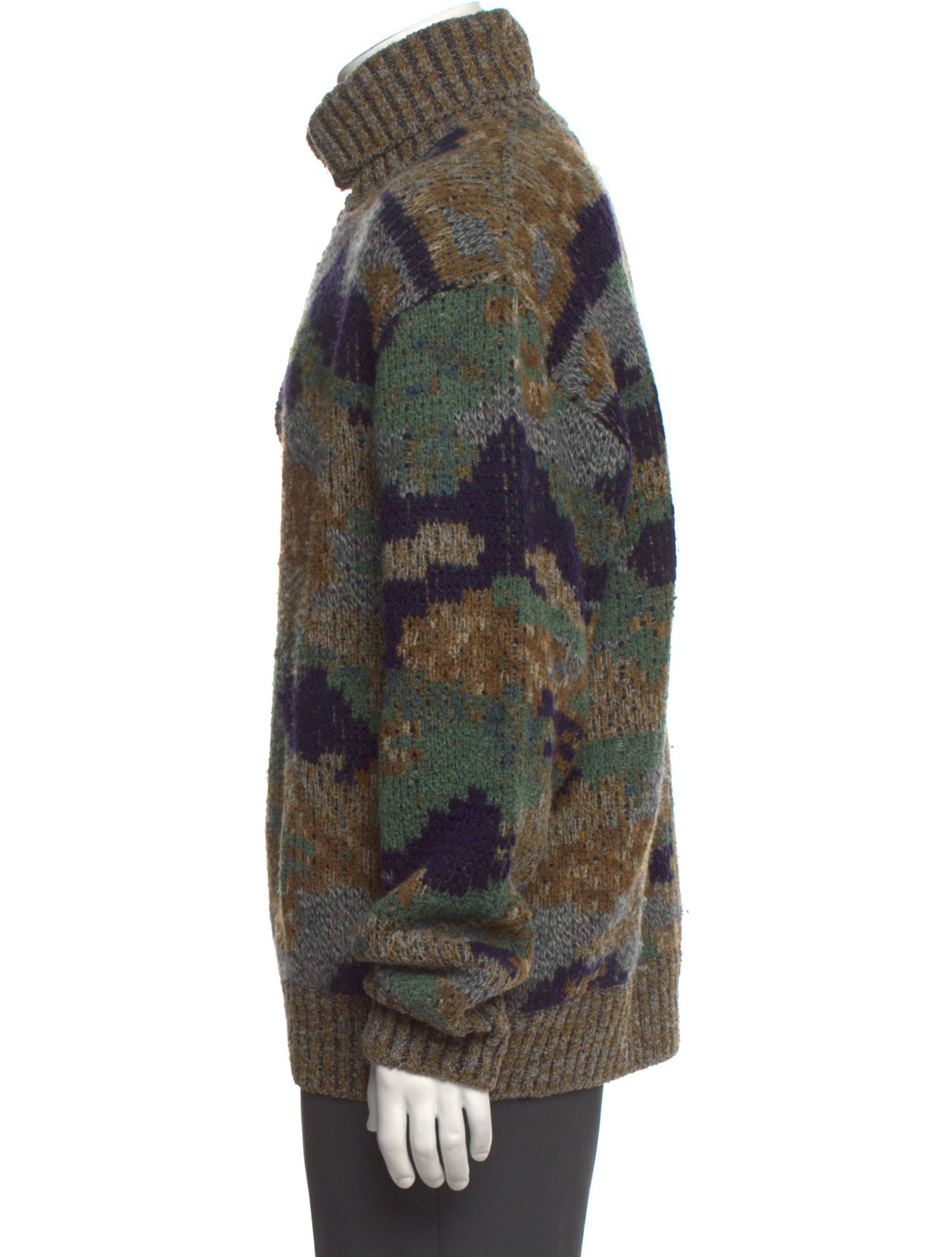 Missoni Sport Printed Turtleneck Pullover