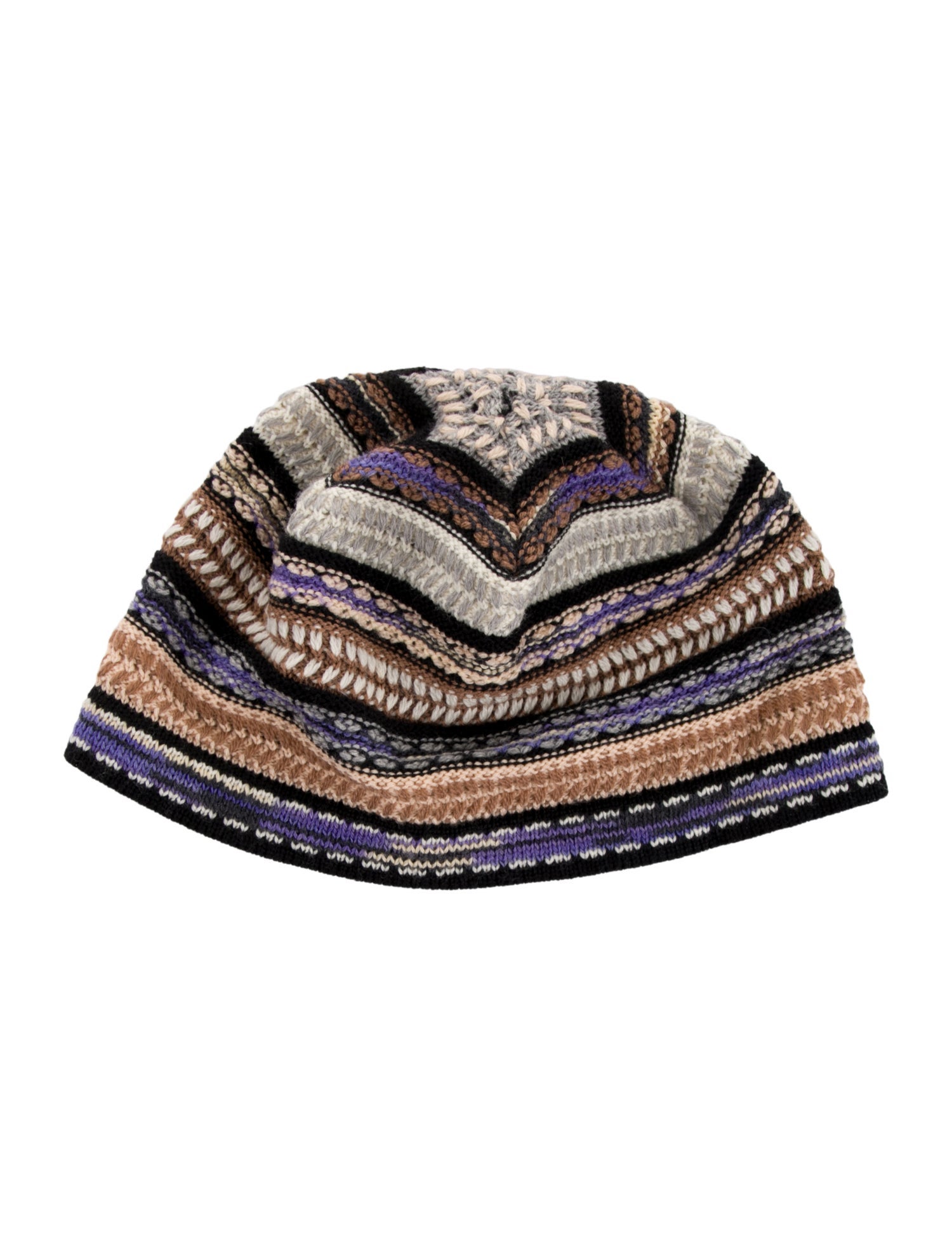 Missoni Sport Pattern Print Wool Knit Beanie