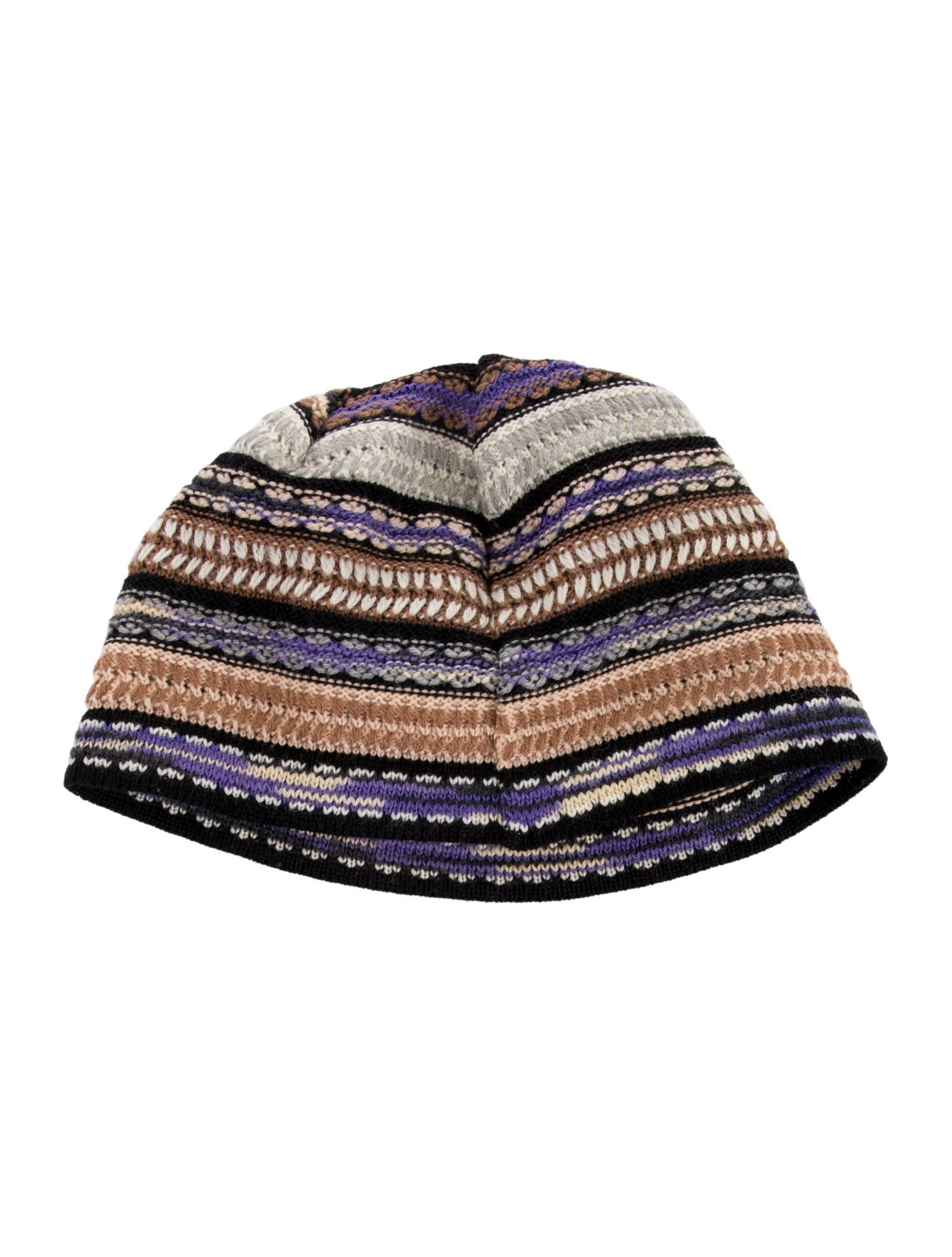 Missoni Sport Pattern Print Wool Knit Beanie