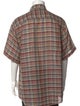 Missoni Sport Plaid Print Short Sleeve Shirt