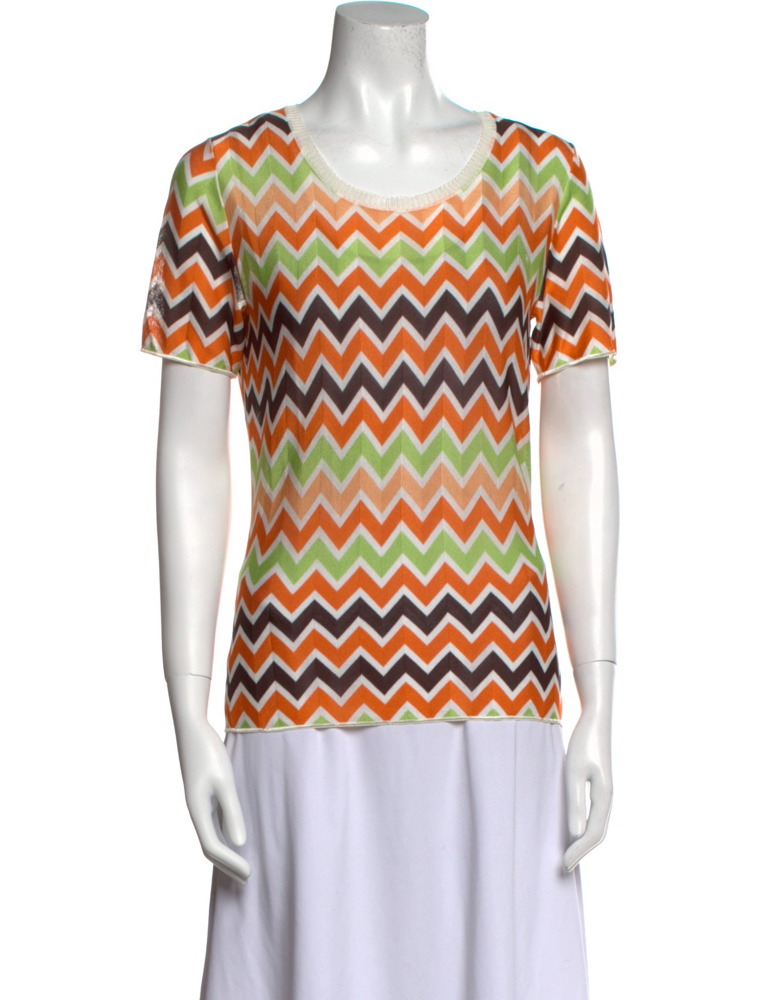 Missoni Sport Printed Scoop Neck T-Shirt