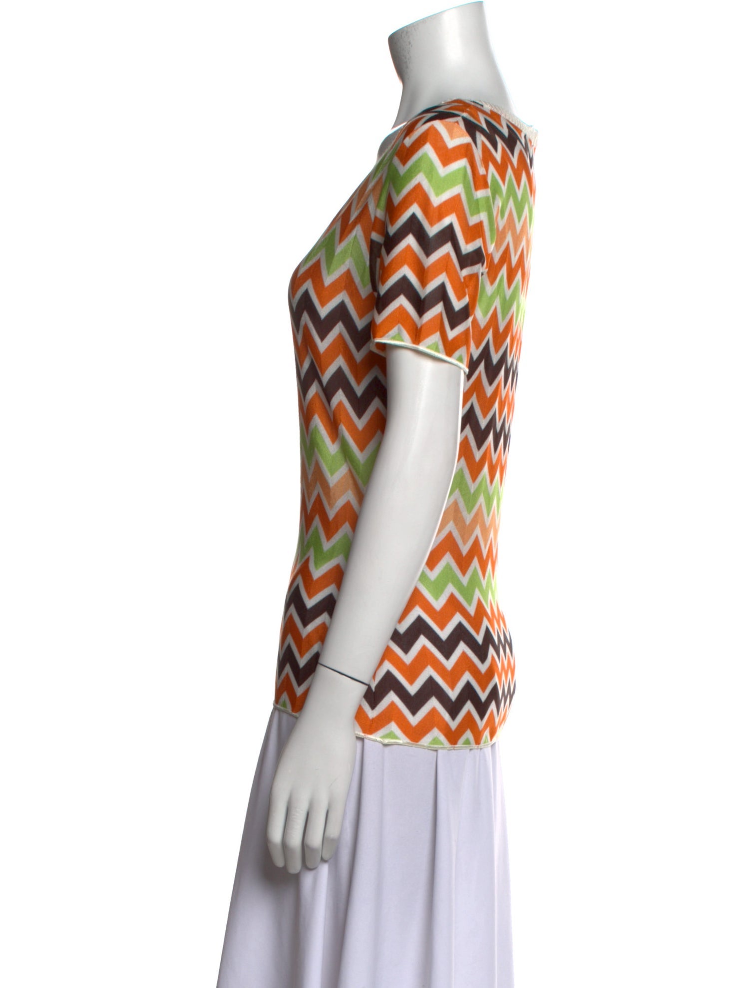 Missoni Sport Printed Scoop Neck T-Shirt