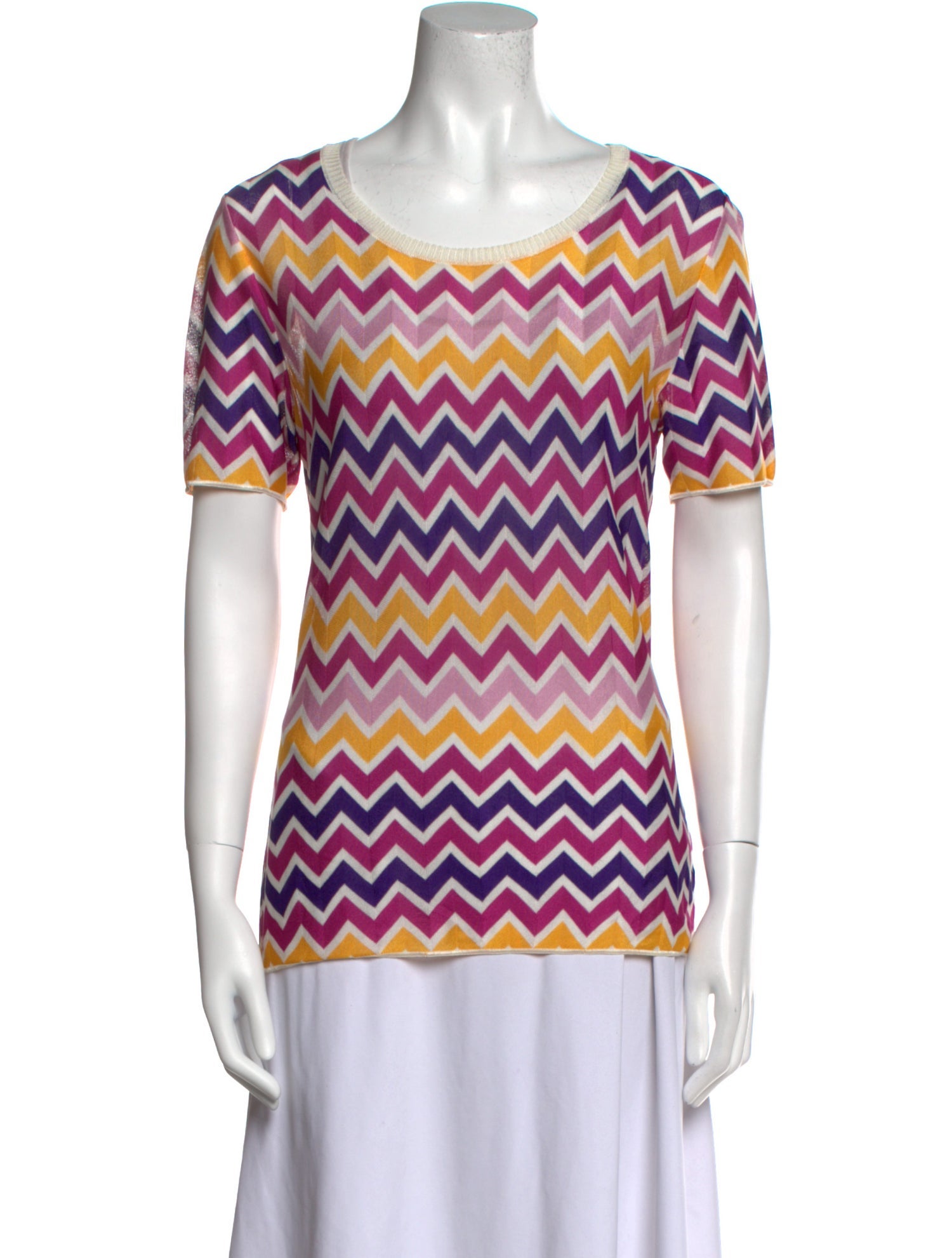 Missoni Sport Printed Scoop Neck T-Shirt
