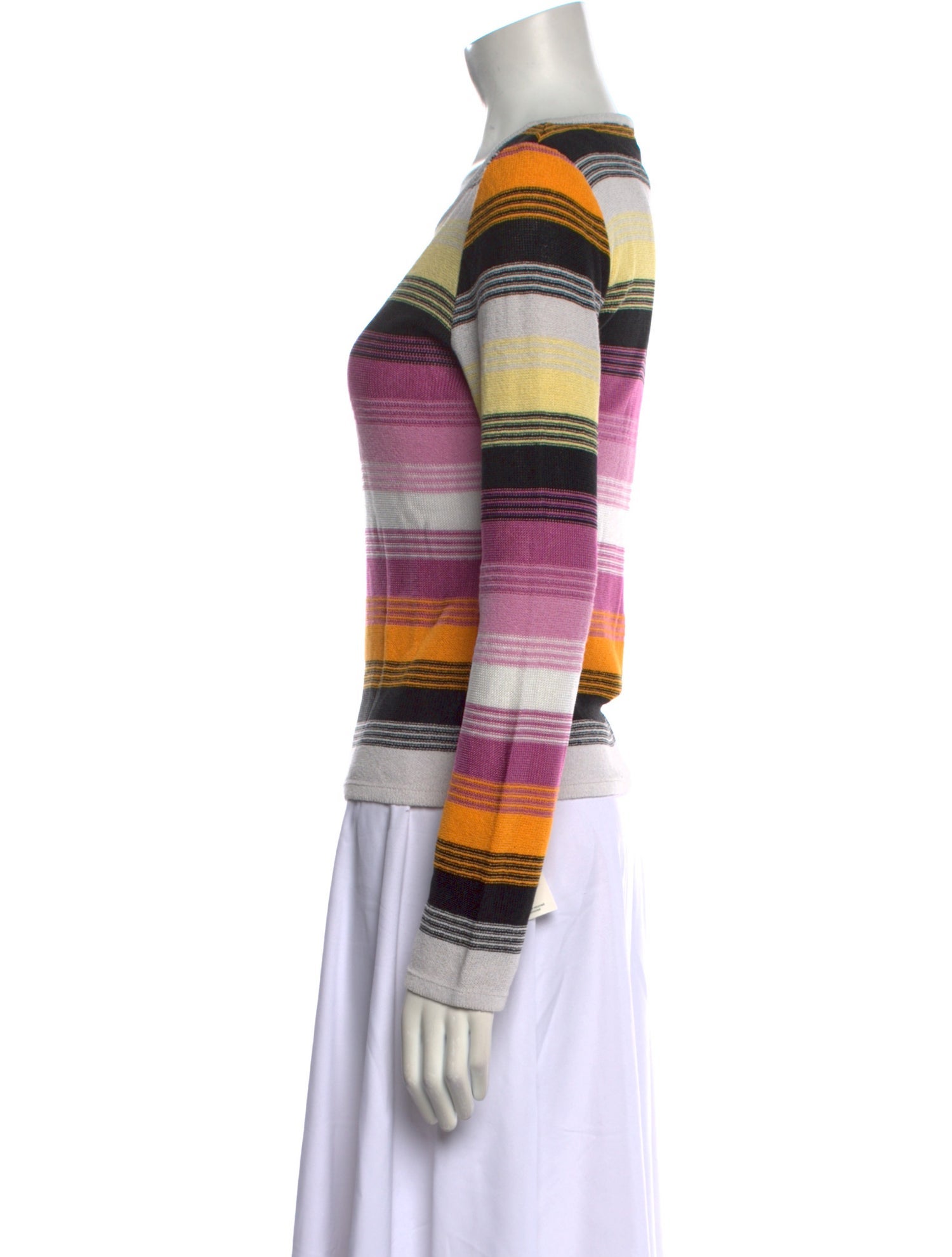 Missoni Sport Striped Scoop Neck Sweater
