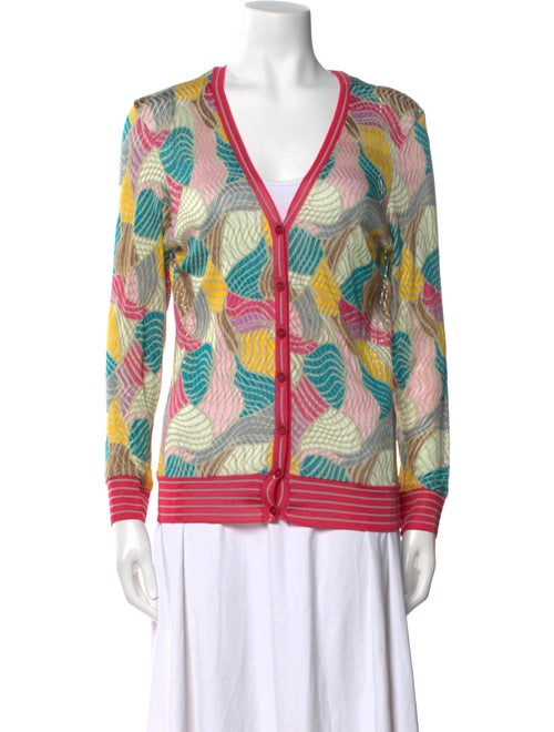 Missoni Sport Printed V-Neck Sweater