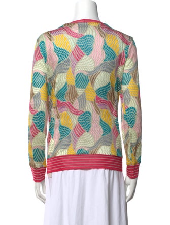 Missoni Sport Printed V-Neck Sweater