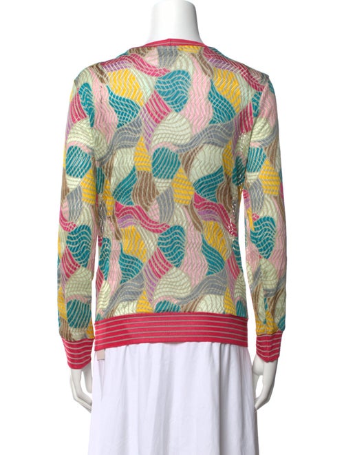 Missoni Sport Printed V-Neck Sweater