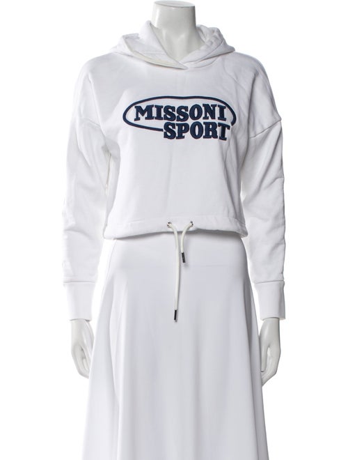 Missoni Sport Graphic Print Mock Neck Crop Top