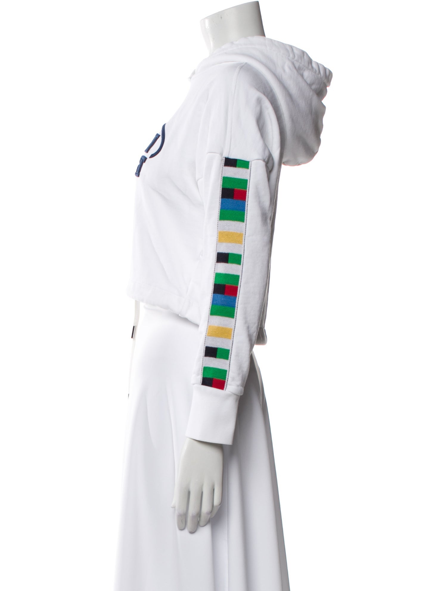 Missoni Sport Graphic Print Mock Neck Crop Top