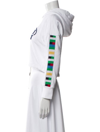 Missoni Sport Graphic Print Mock Neck Crop Top