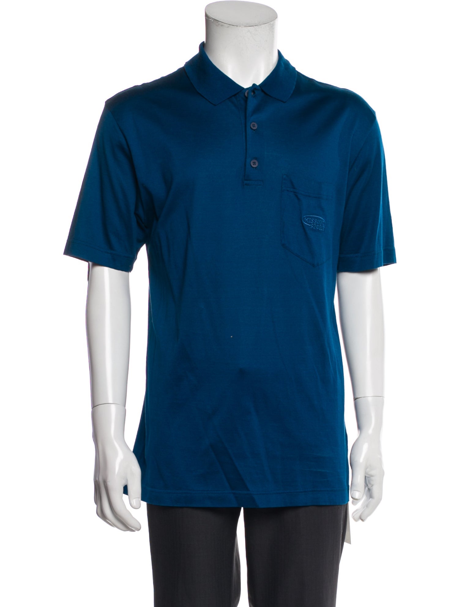 Missoni Sport Collar Short Sleeve Polo Shirt