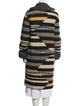 Missoni Sport Wool Striped Faux Fur Coat